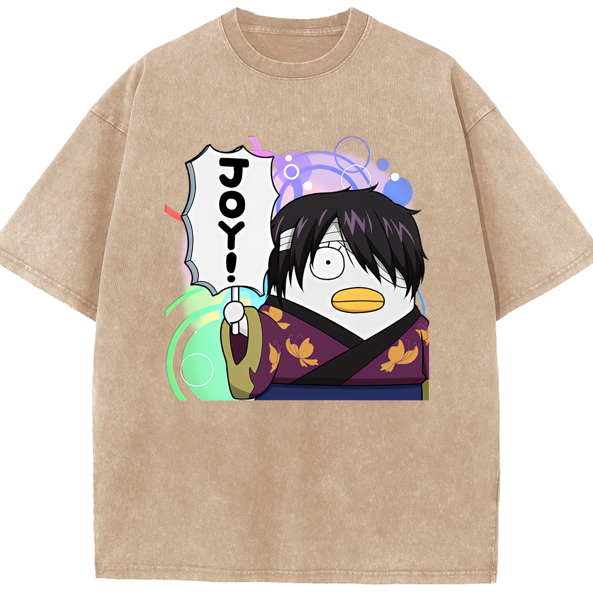 （画像用） ぎんたま 坂田銀時（さかたぎんとき） 神楽 志村新八（しむら しんぱち） GINTAMA Sakata Gintoki Kagura Shimura Shinpachi 綿100% ヴィンテージ風 半袖Tシャツ（フロントプリント）