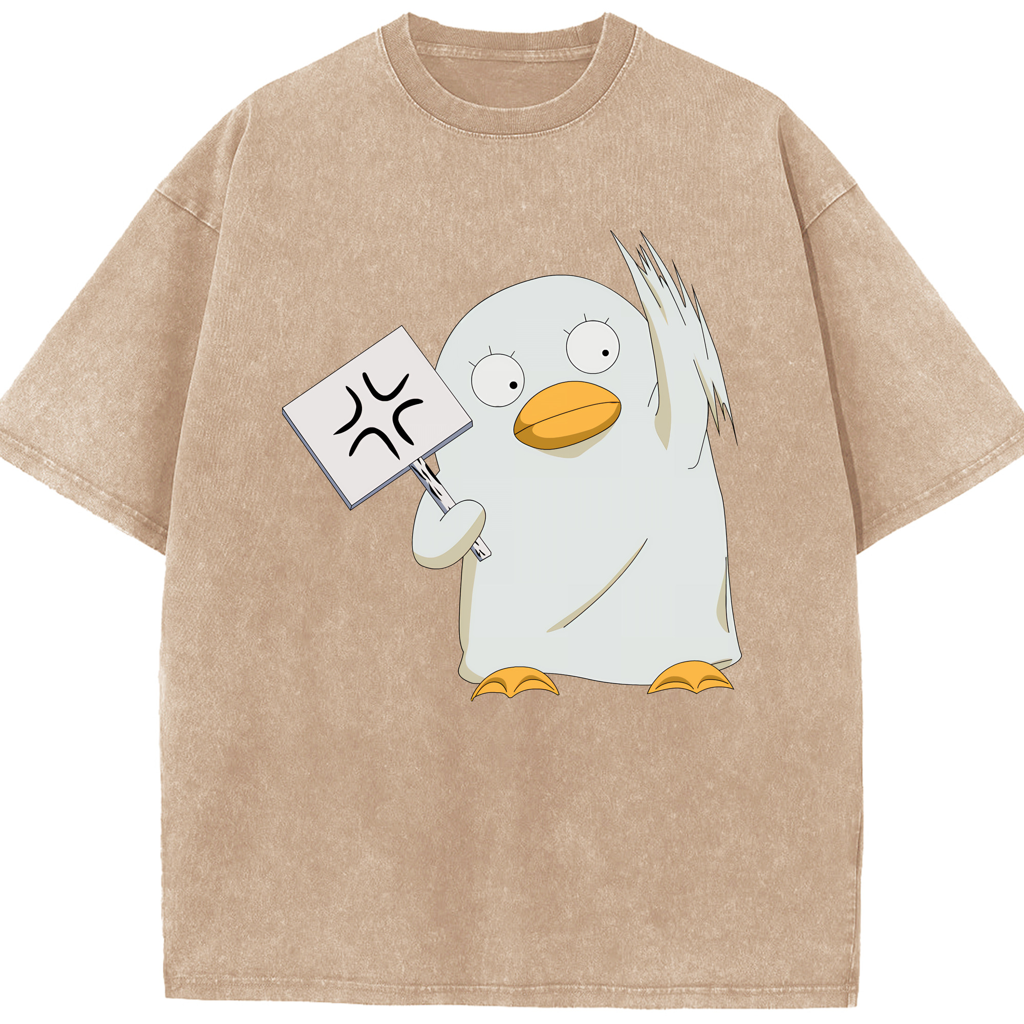 （画像用） ぎんたま 坂田銀時（さかたぎんとき） 神楽 志村新八（しむら しんぱち） GINTAMA Sakata Gintoki Kagura Shimura Shinpachi 綿100% ヴィンテージ風 半袖Tシャツ（フロントプリント）
