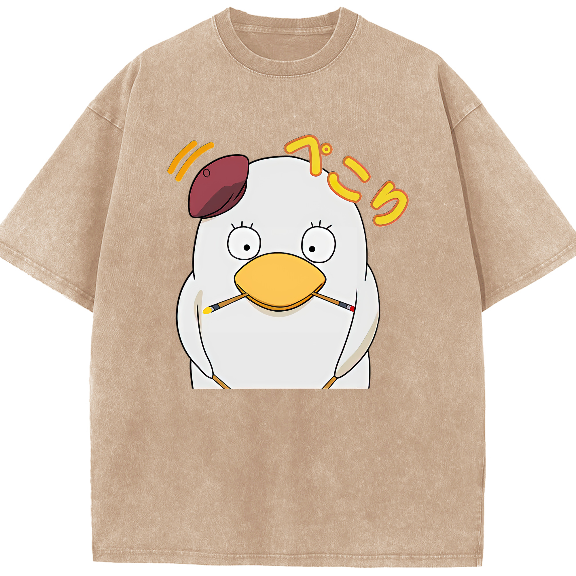 （画像用） ぎんたま 坂田銀時（さかたぎんとき） 神楽 志村新八（しむら しんぱち） GINTAMA Sakata Gintoki Kagura Shimura Shinpachi 綿100% ヴィンテージ風 半袖Tシャツ（フロントプリント）