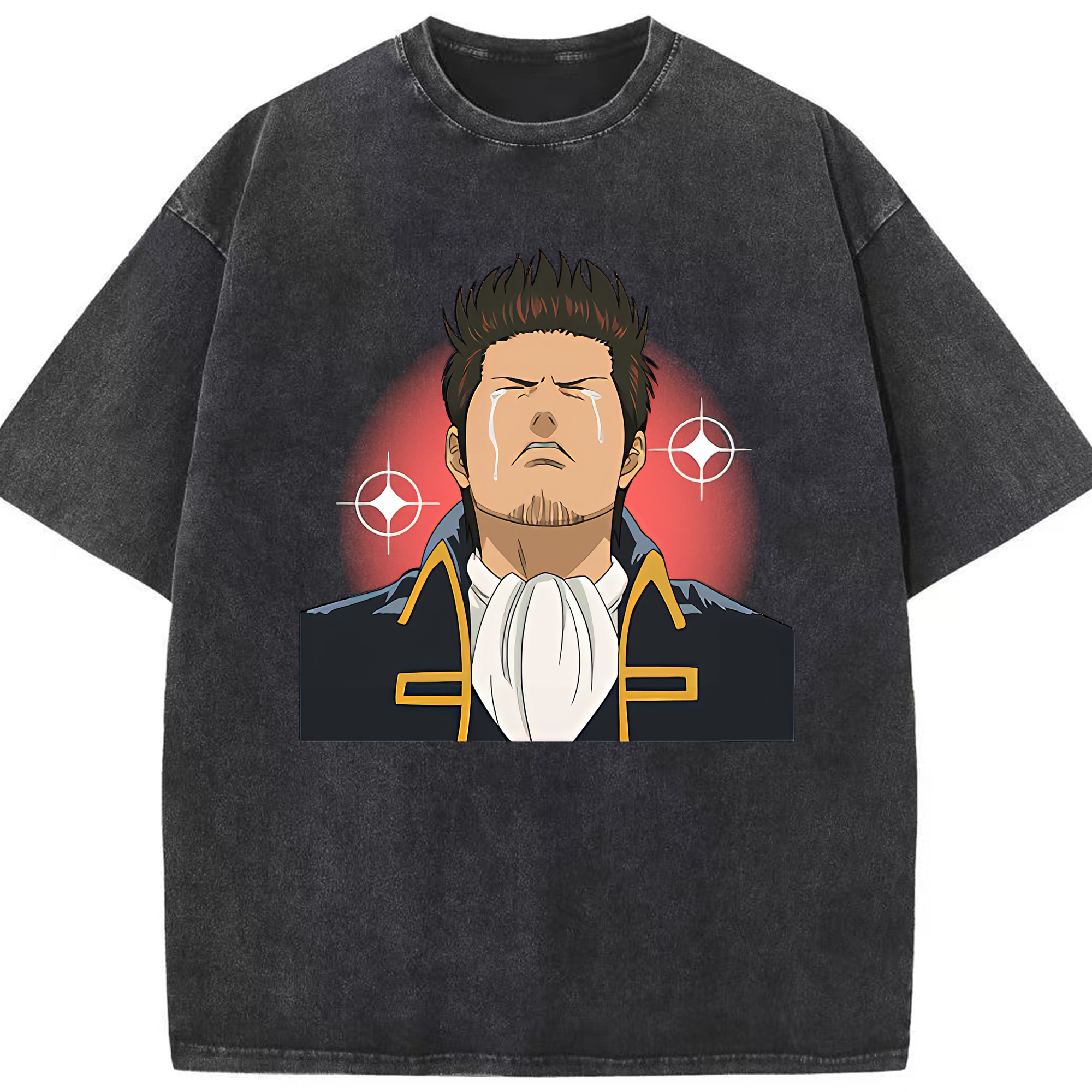 （画像用） ぎんたま 坂田銀時（さかたぎんとき） 神楽 志村新八（しむら しんぱち） GINTAMA Sakata Gintoki Kagura Shimura Shinpachi 綿100% ヴィンテージ風 半袖Tシャツ（フロントプリント）