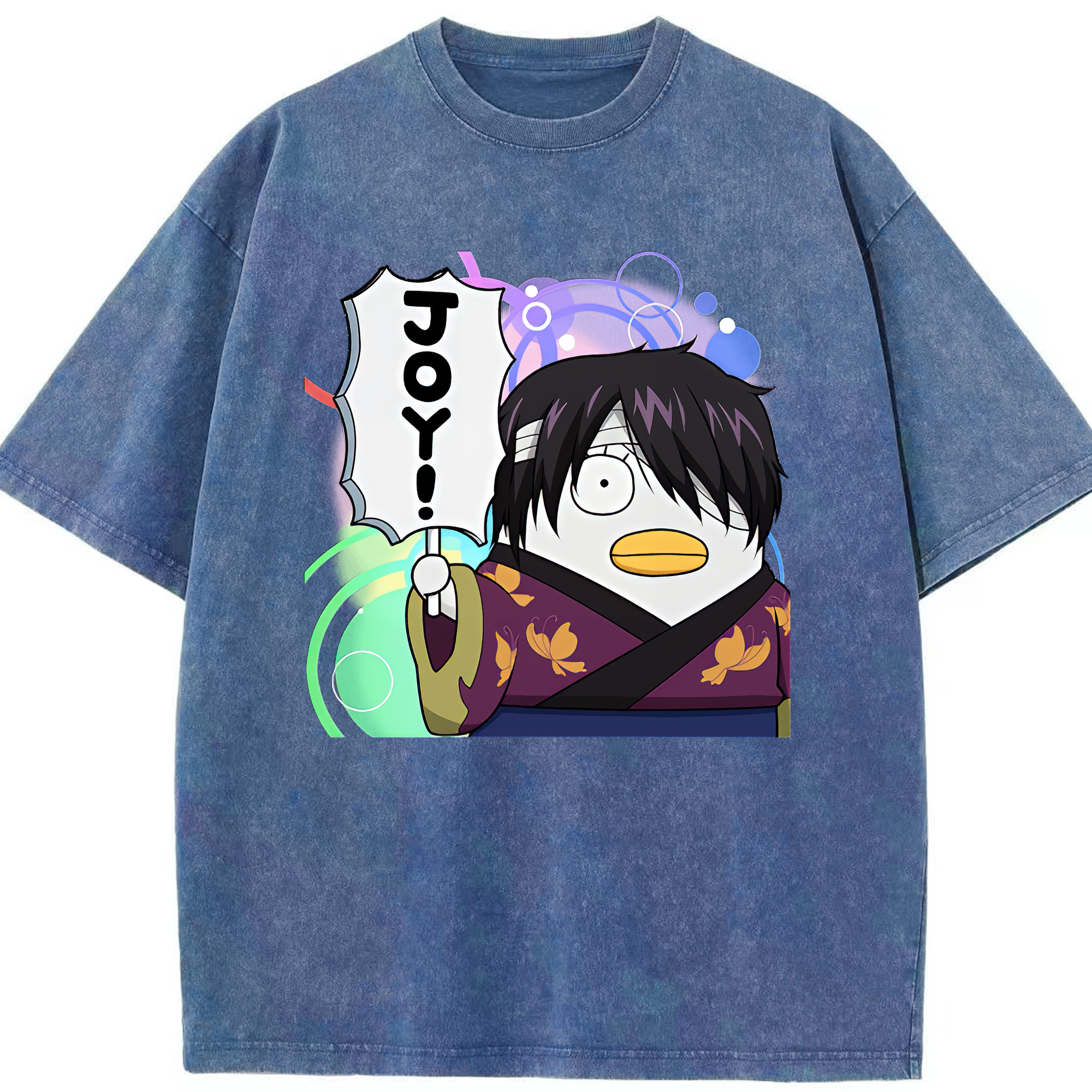 （画像用） ぎんたま 坂田銀時（さかたぎんとき） 神楽 志村新八（しむら しんぱち） GINTAMA Sakata Gintoki Kagura Shimura Shinpachi 綿100% ヴィンテージ風 半袖Tシャツ（フロントプリント）