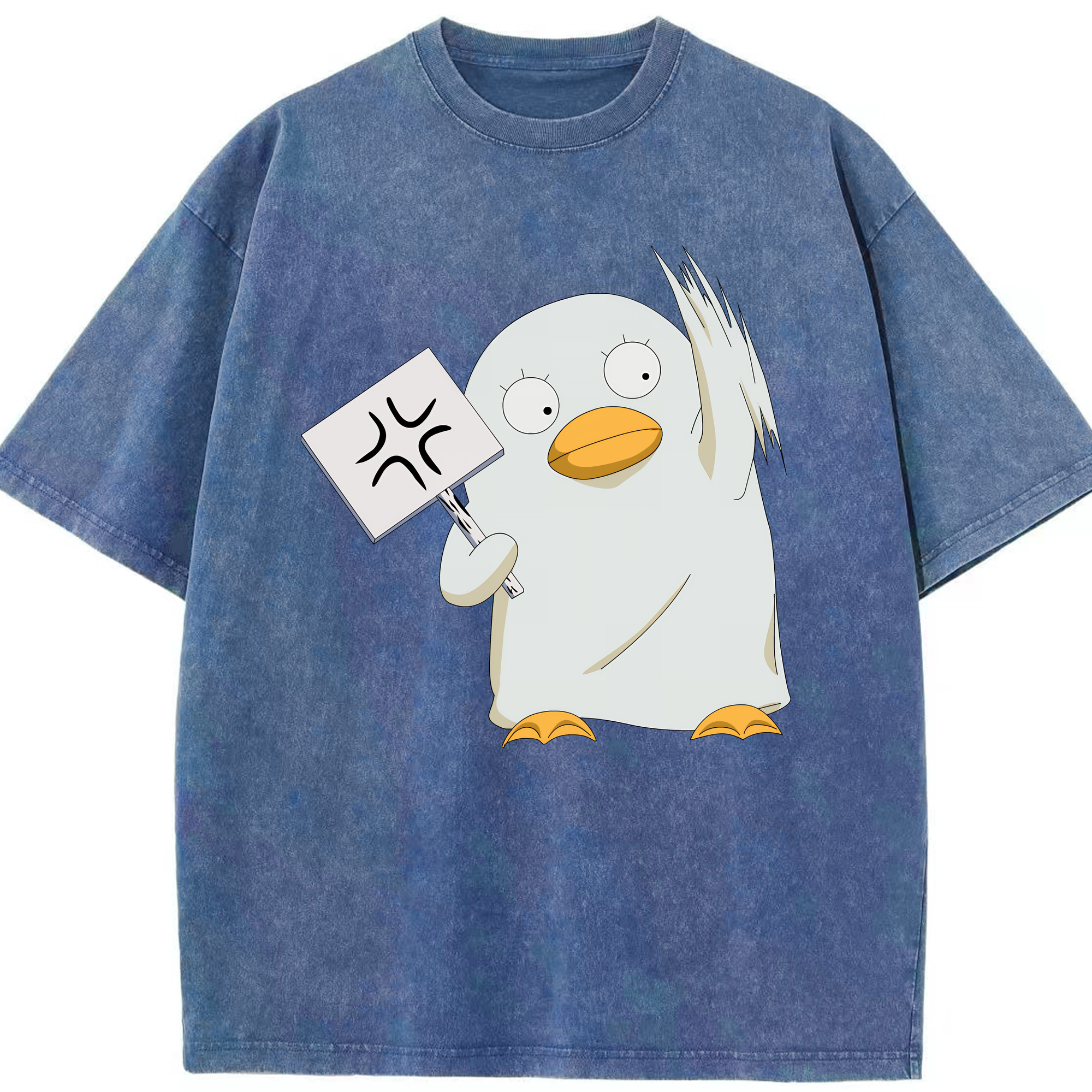 （画像用） ぎんたま 坂田銀時（さかたぎんとき） 神楽 志村新八（しむら しんぱち） GINTAMA Sakata Gintoki Kagura Shimura Shinpachi 綿100% ヴィンテージ風 半袖Tシャツ（フロントプリント）
