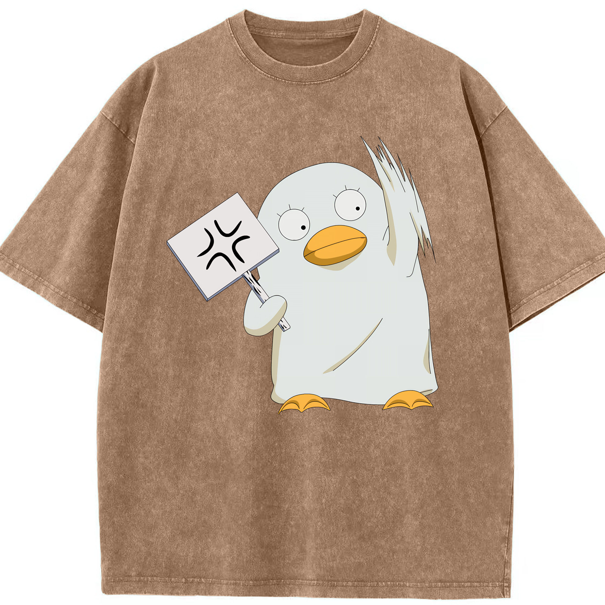 （画像用） ぎんたま 坂田銀時（さかたぎんとき） 神楽 志村新八（しむら しんぱち） GINTAMA Sakata Gintoki Kagura Shimura Shinpachi 綿100% ヴィンテージ風 半袖Tシャツ（フロントプリント）