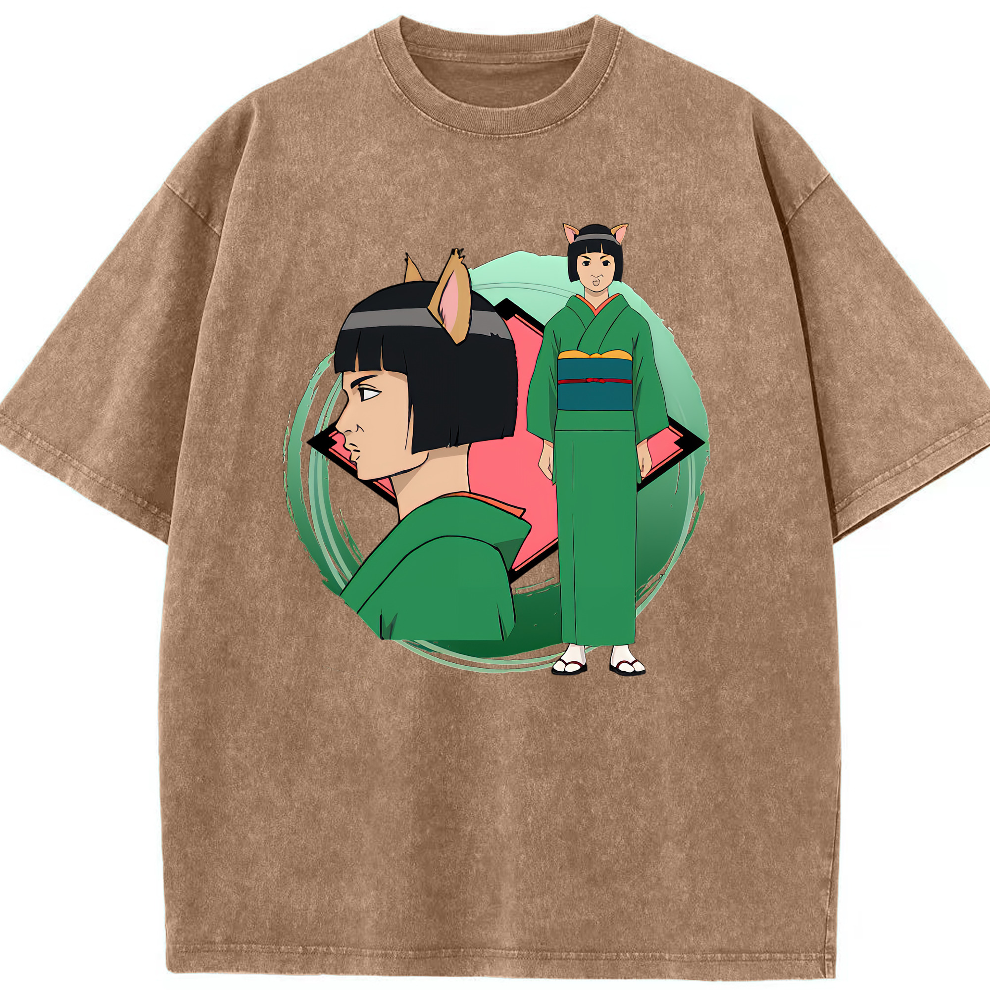 （画像用） ぎんたま 坂田銀時（さかたぎんとき） 神楽 志村新八（しむら しんぱち） GINTAMA Sakata Gintoki Kagura Shimura Shinpachi 綿100% ヴィンテージ風 半袖Tシャツ（フロントプリント）