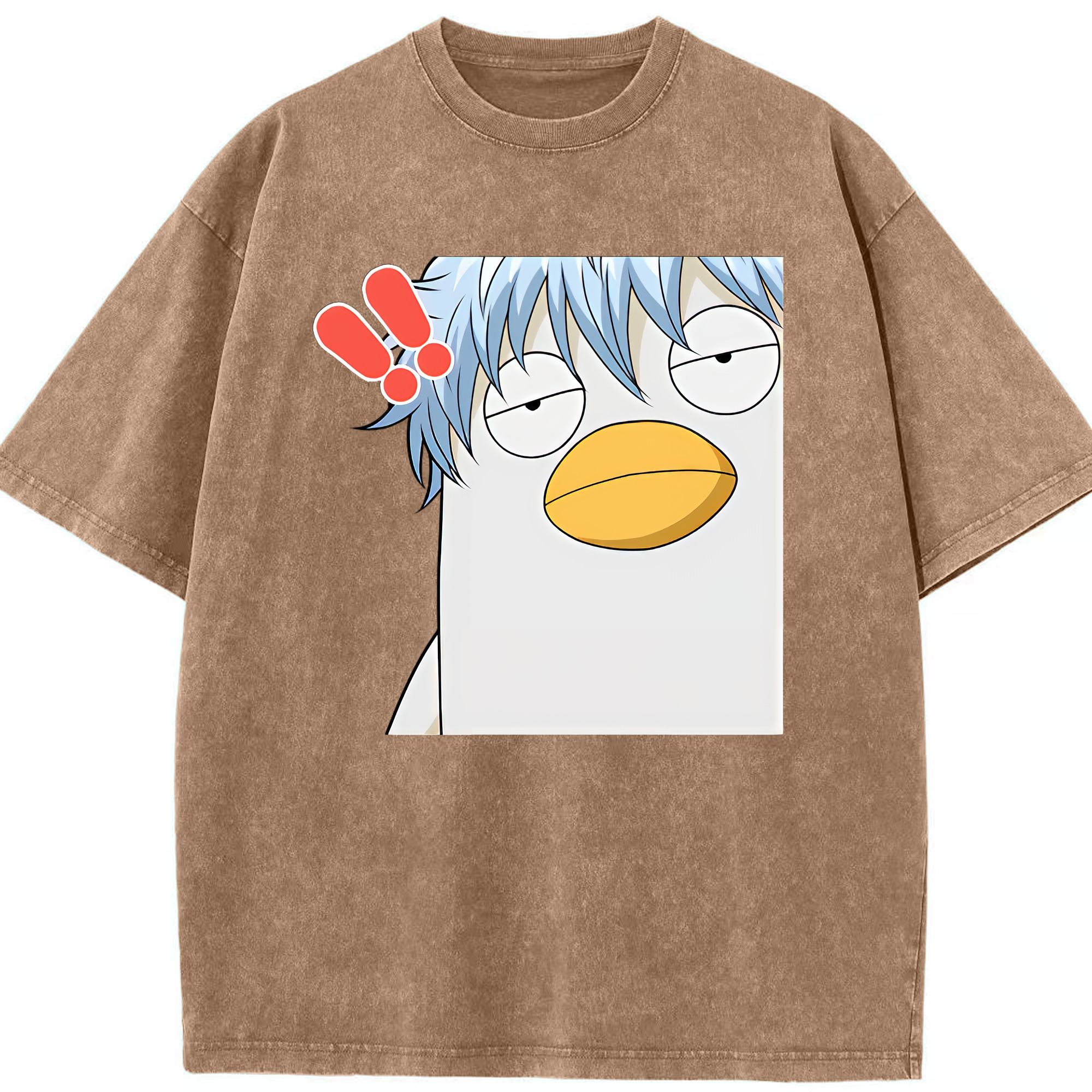 （画像用） ぎんたま 坂田銀時（さかたぎんとき） 神楽 志村新八（しむら しんぱち） GINTAMA Sakata Gintoki Kagura Shimura Shinpachi 綿100% ヴィンテージ風 半袖Tシャツ（フロントプリント）