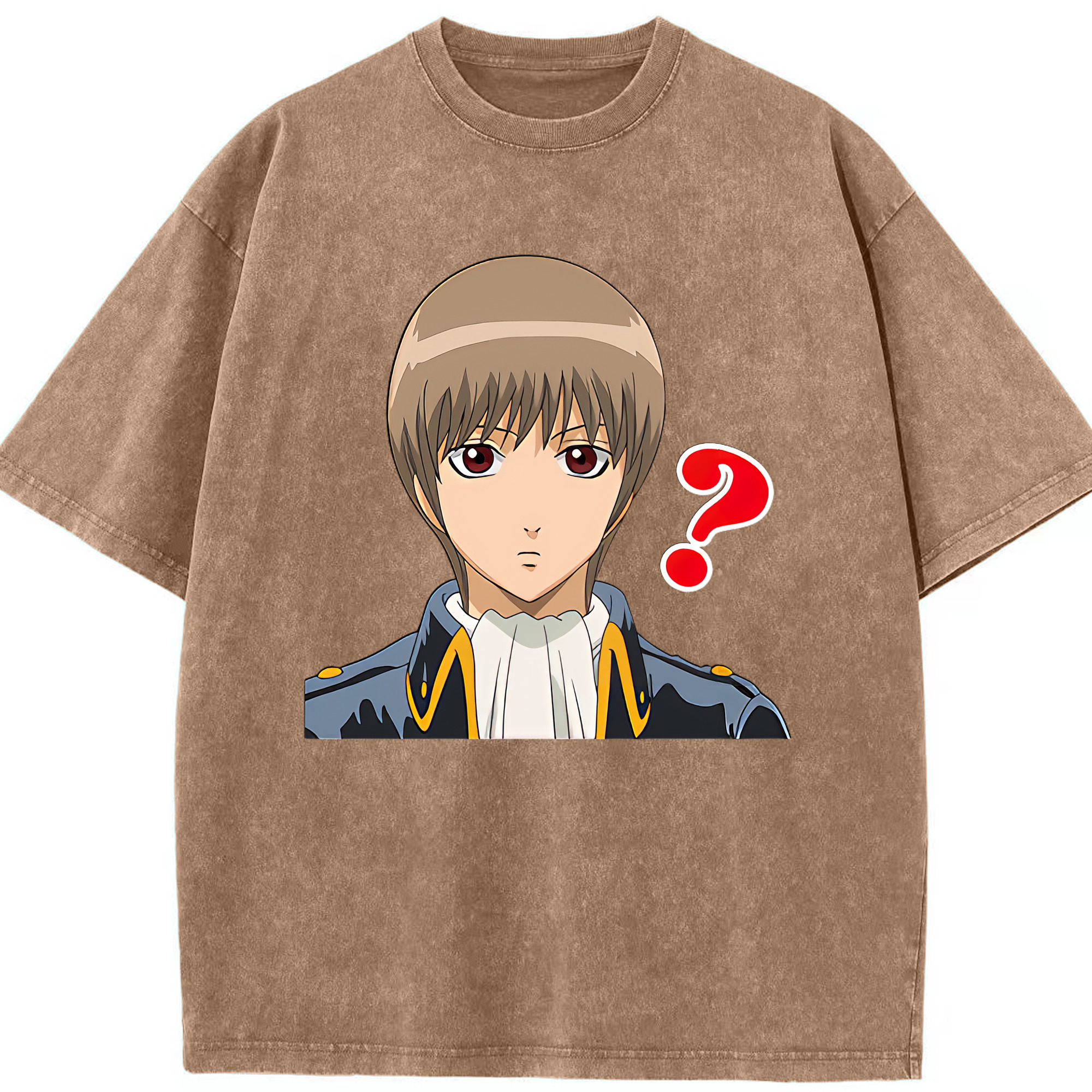 （画像用） ぎんたま 坂田銀時（さかたぎんとき） 神楽 志村新八（しむら しんぱち） GINTAMA Sakata Gintoki Kagura Shimura Shinpachi 綿100% ヴィンテージ風 半袖Tシャツ（フロントプリント）