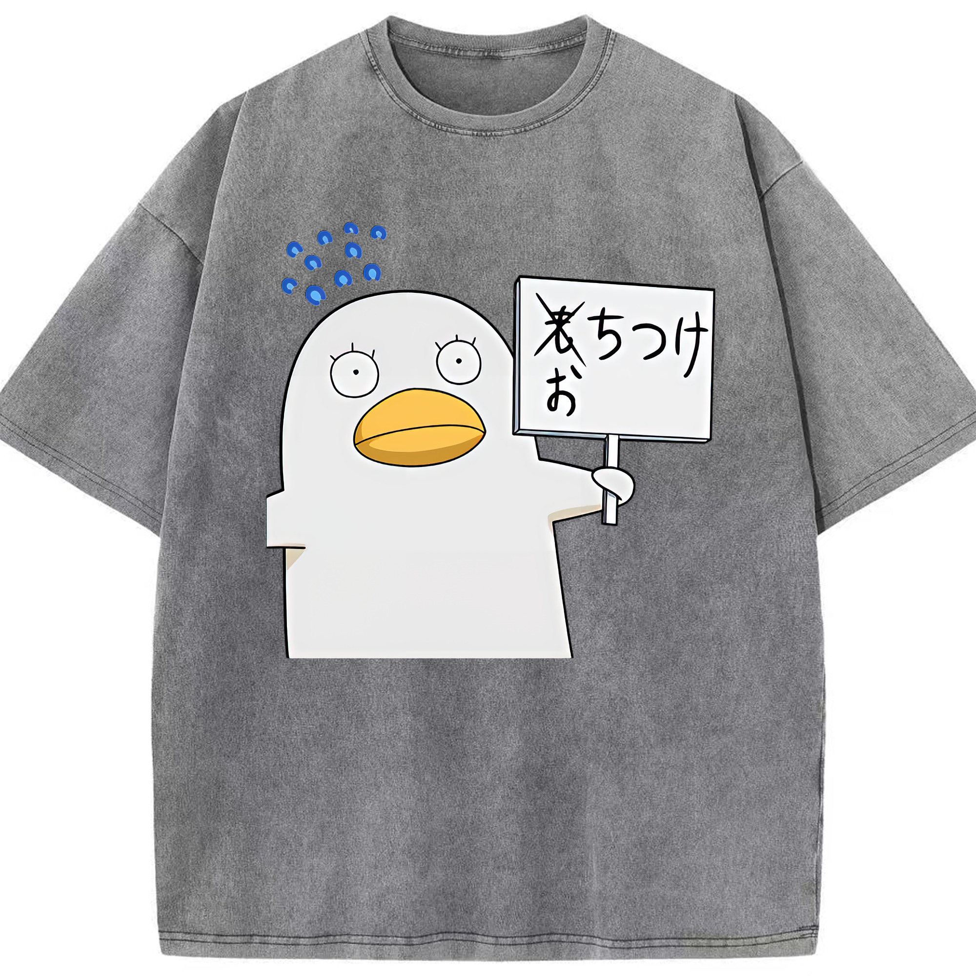 （画像用） ぎんたま 坂田銀時（さかたぎんとき） 神楽 志村新八（しむら しんぱち） GINTAMA Sakata Gintoki Kagura Shimura Shinpachi 綿100% ヴィンテージ風 半袖Tシャツ（フロントプリント）