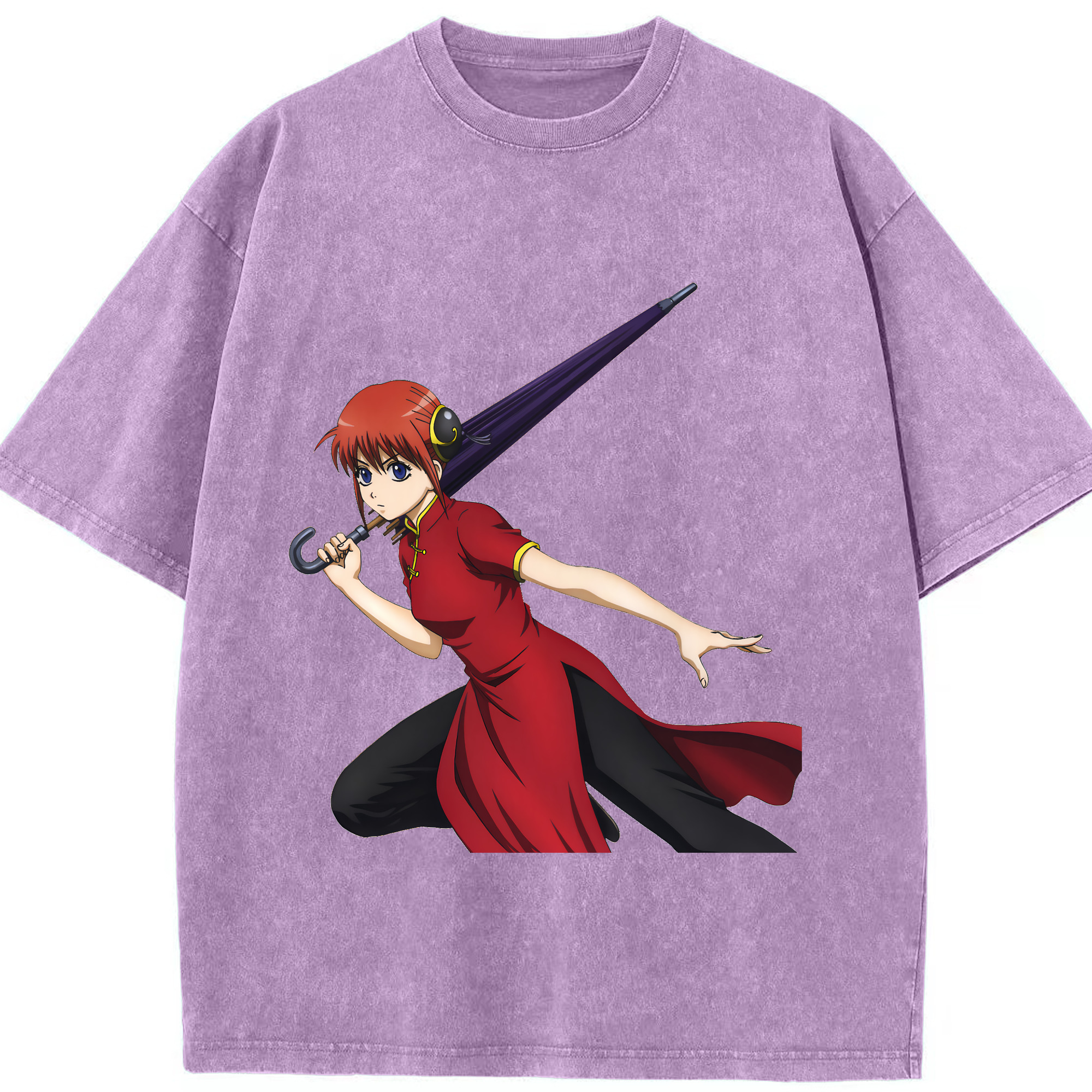 （画像用） ぎんたま 坂田銀時（さかたぎんとき） 神楽 志村新八（しむら しんぱち） GINTAMA Sakata Gintoki Kagura Shimura Shinpachi 綿100% ヴィンテージ風 半袖Tシャツ（フロントプリント）