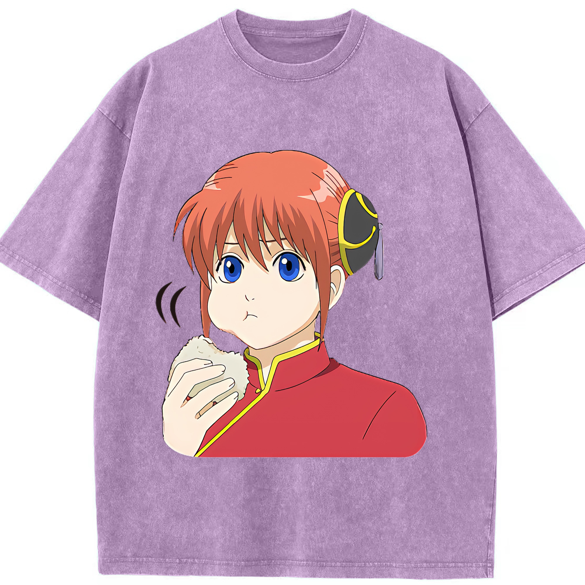 （画像用） ぎんたま 坂田銀時（さかたぎんとき） 神楽 志村新八（しむら しんぱち） GINTAMA Sakata Gintoki Kagura Shimura Shinpachi 綿100% ヴィンテージ風 半袖Tシャツ（フロントプリント）