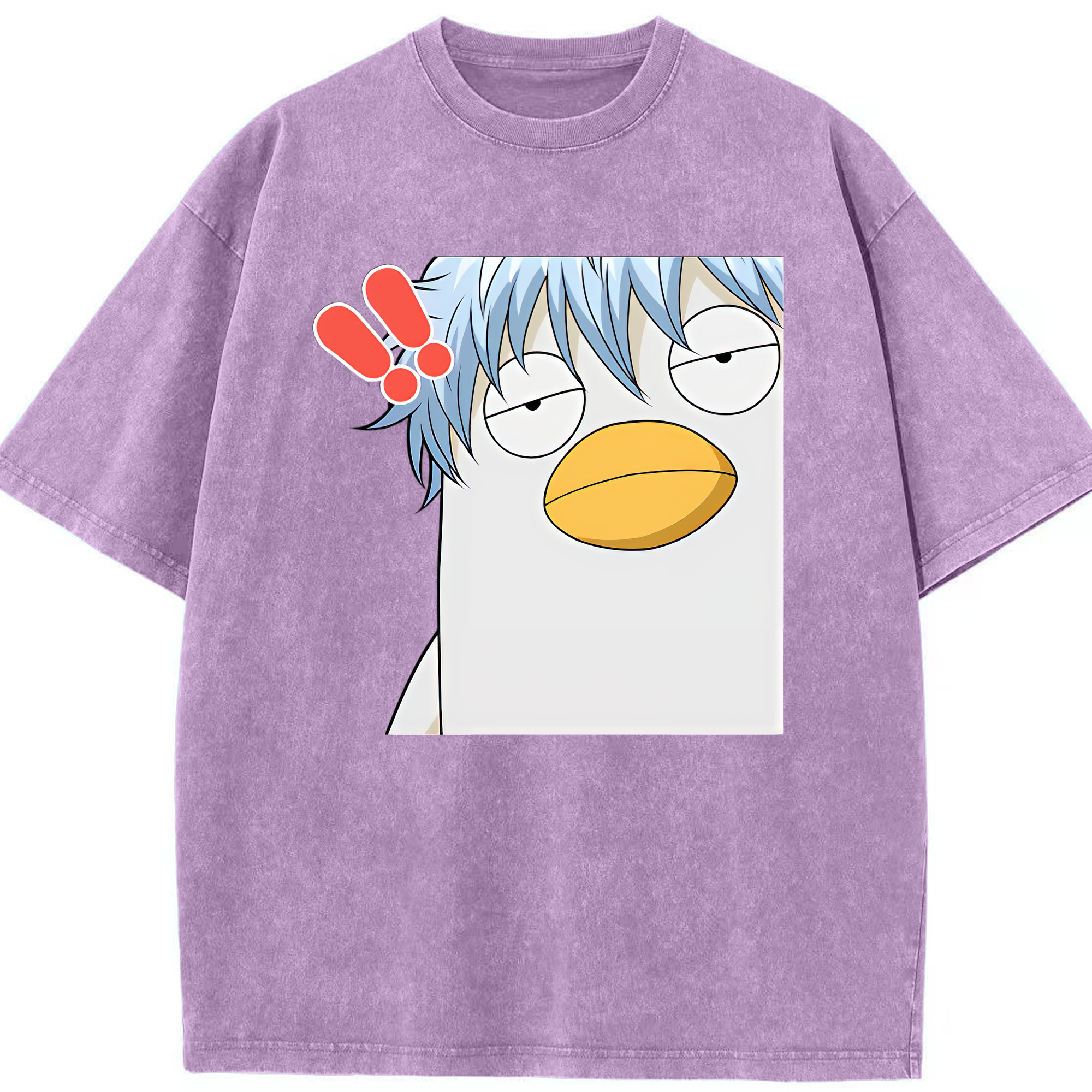 （画像用） ぎんたま 坂田銀時（さかたぎんとき） 神楽 志村新八（しむら しんぱち） GINTAMA Sakata Gintoki Kagura Shimura Shinpachi 綿100% ヴィンテージ風 半袖Tシャツ（フロントプリント）