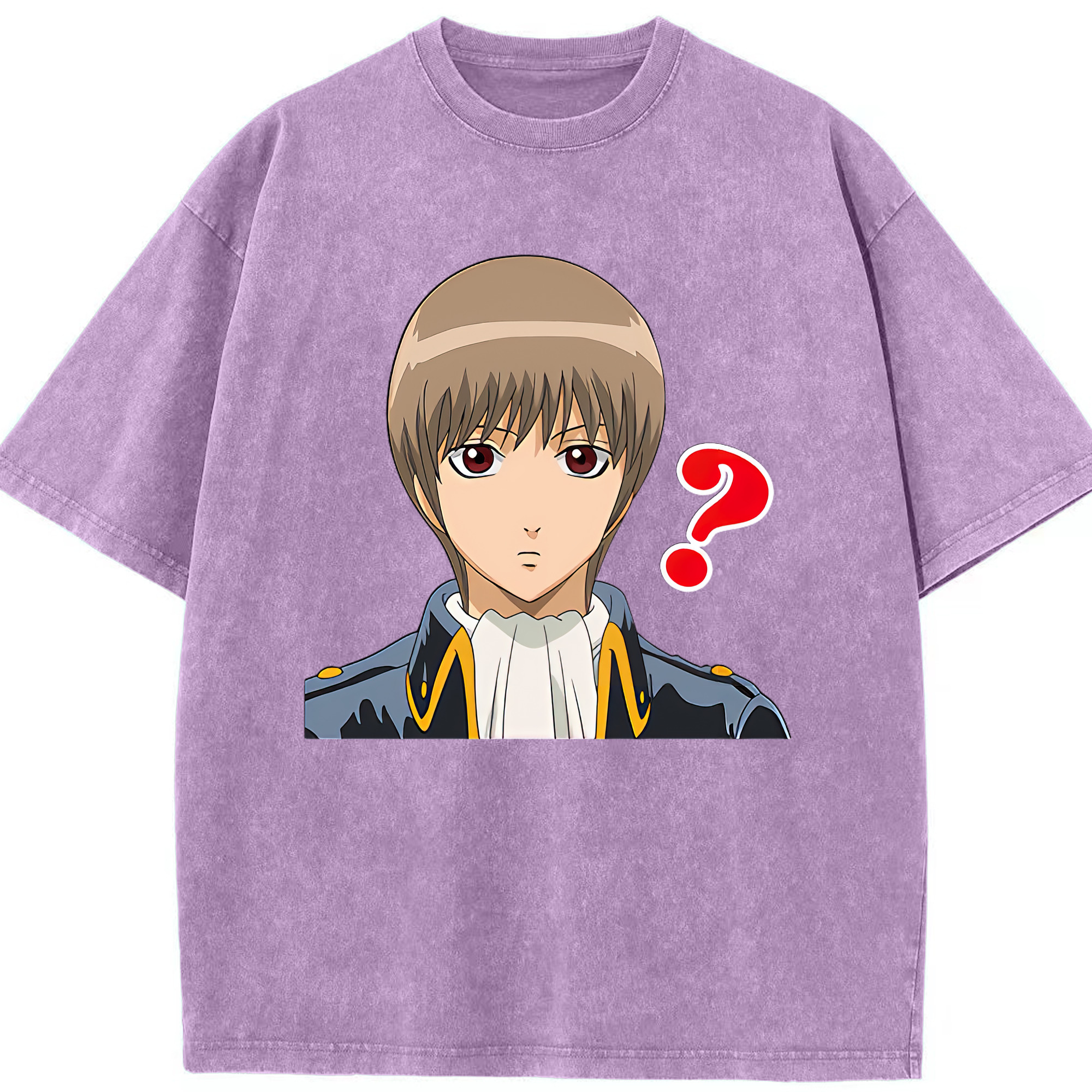 （画像用） ぎんたま 坂田銀時（さかたぎんとき） 神楽 志村新八（しむら しんぱち） GINTAMA Sakata Gintoki Kagura Shimura Shinpachi 綿100% ヴィンテージ風 半袖Tシャツ（フロントプリント）