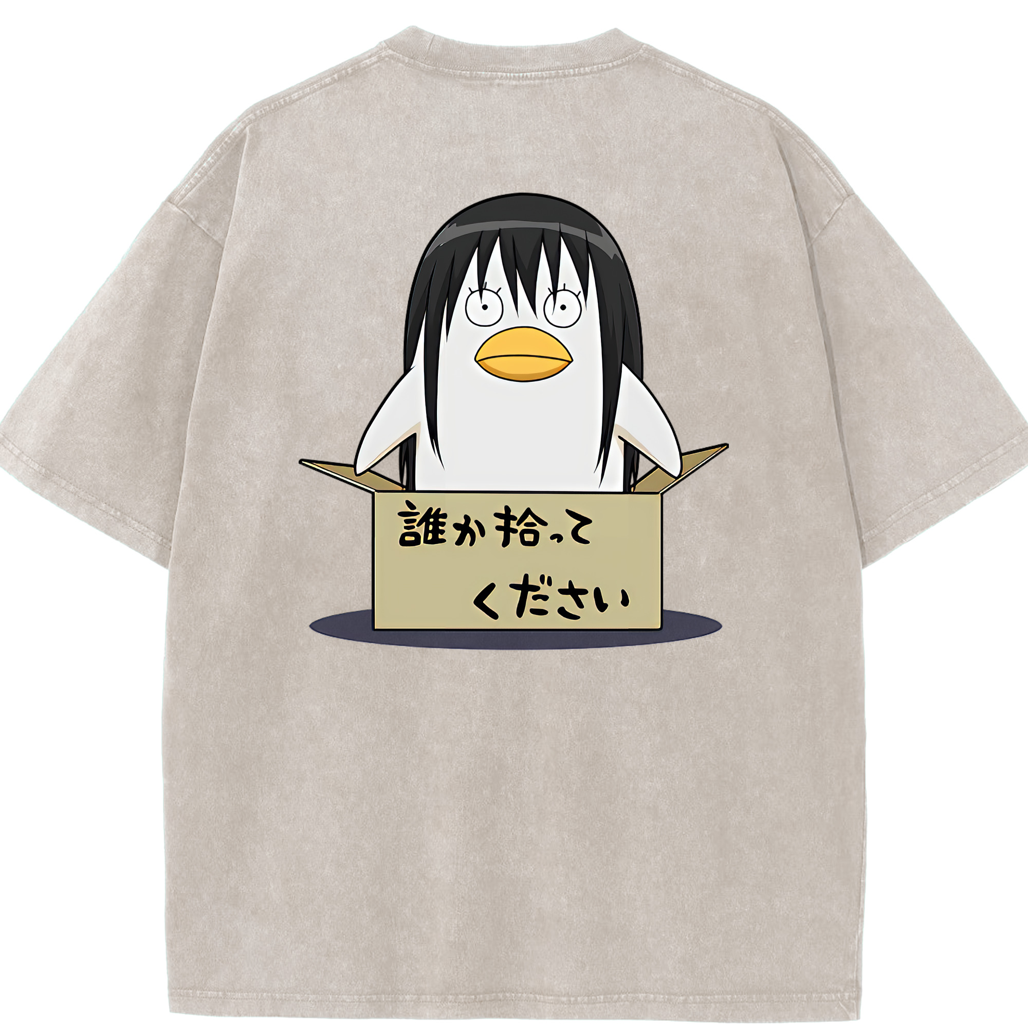 （画像用） ぎんたま 坂田銀時（さかたぎんとき） 神楽 志村新八（しむら しんぱち） GINTAMA Sakata Gintoki Kagura Shimura Shinpachi 綿100% ヴィンテージ風 半袖Tシャツ（背面プリント）