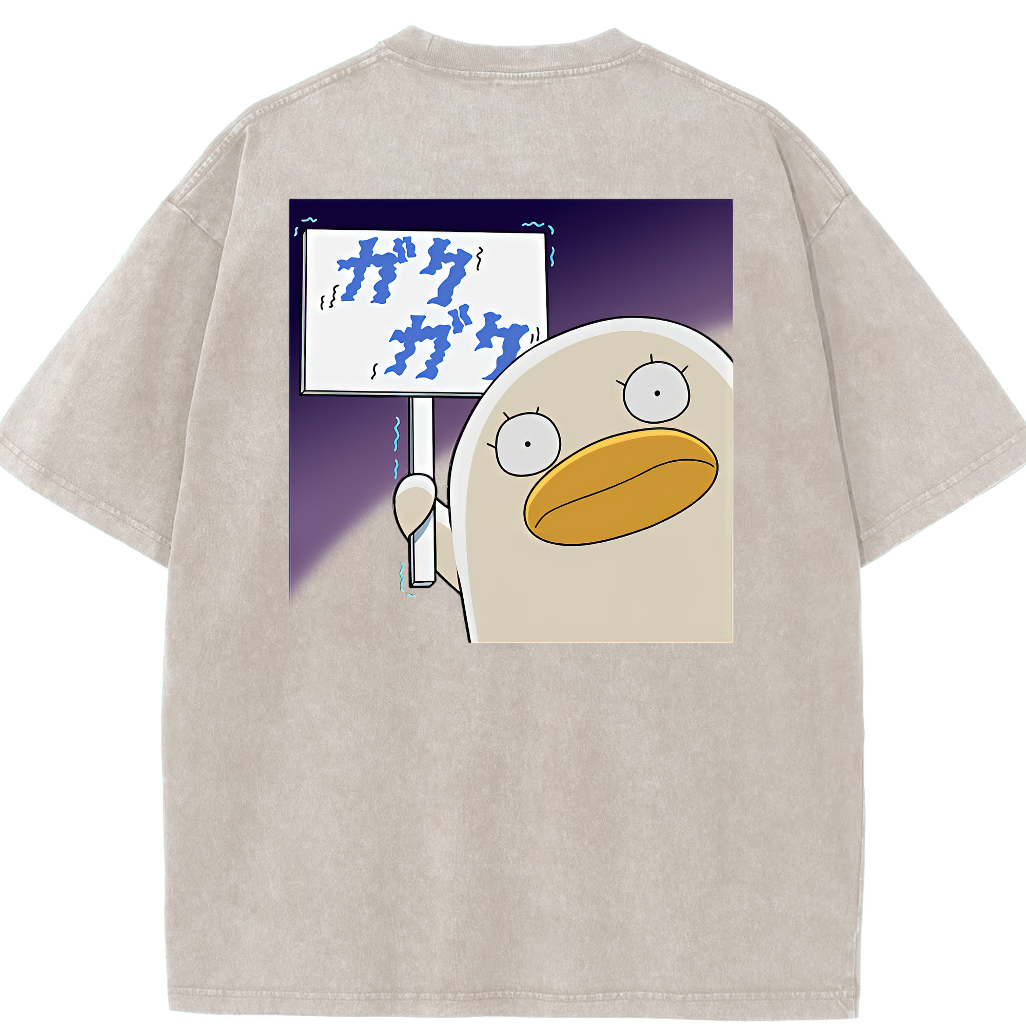 （画像用） ぎんたま 坂田銀時（さかたぎんとき） 神楽 志村新八（しむら しんぱち） GINTAMA Sakata Gintoki Kagura Shimura Shinpachi 綿100% ヴィンテージ風 半袖Tシャツ（背面プリント）
