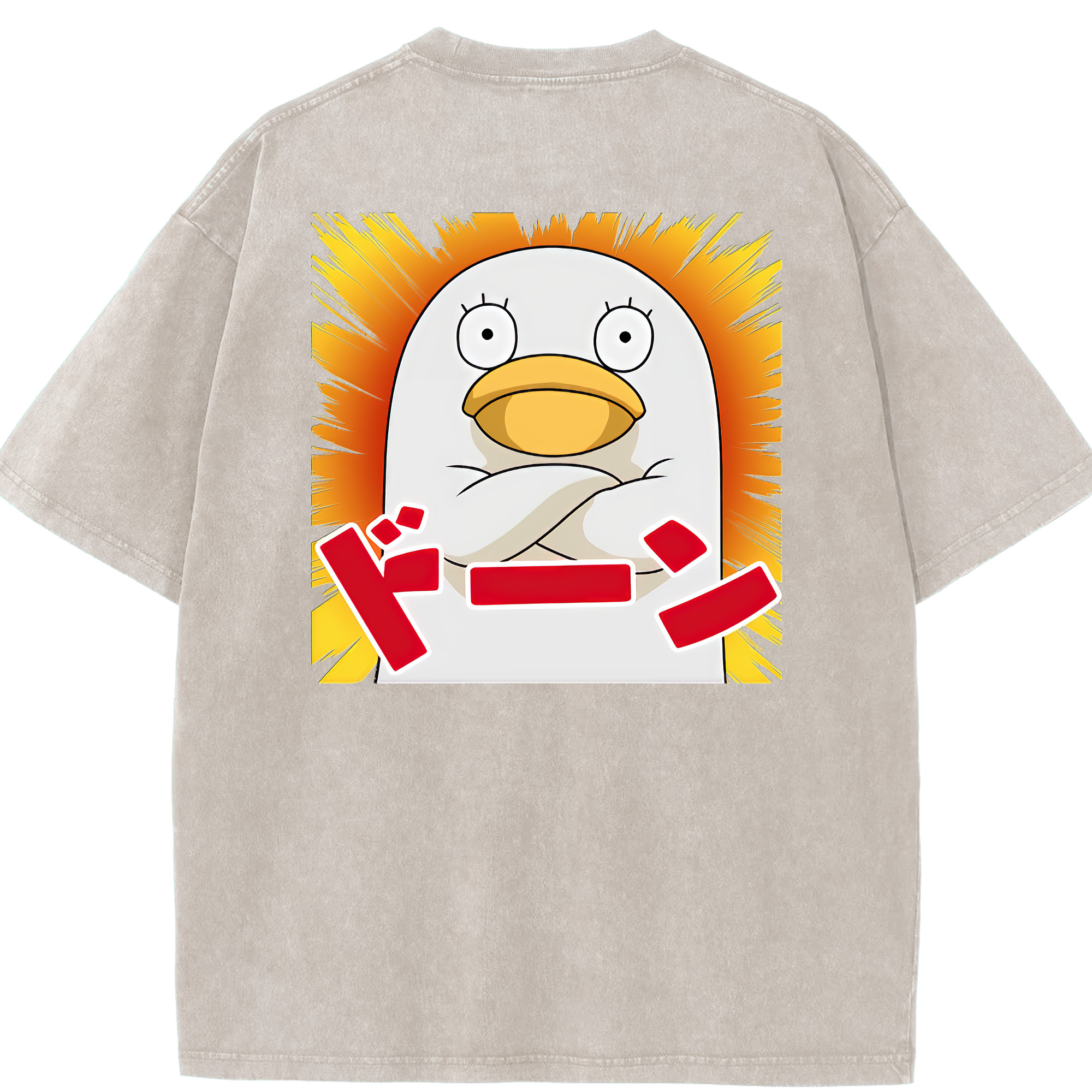 （画像用） ぎんたま 坂田銀時（さかたぎんとき） 神楽 志村新八（しむら しんぱち） GINTAMA Sakata Gintoki Kagura Shimura Shinpachi 綿100% ヴィンテージ風 半袖Tシャツ（背面プリント）