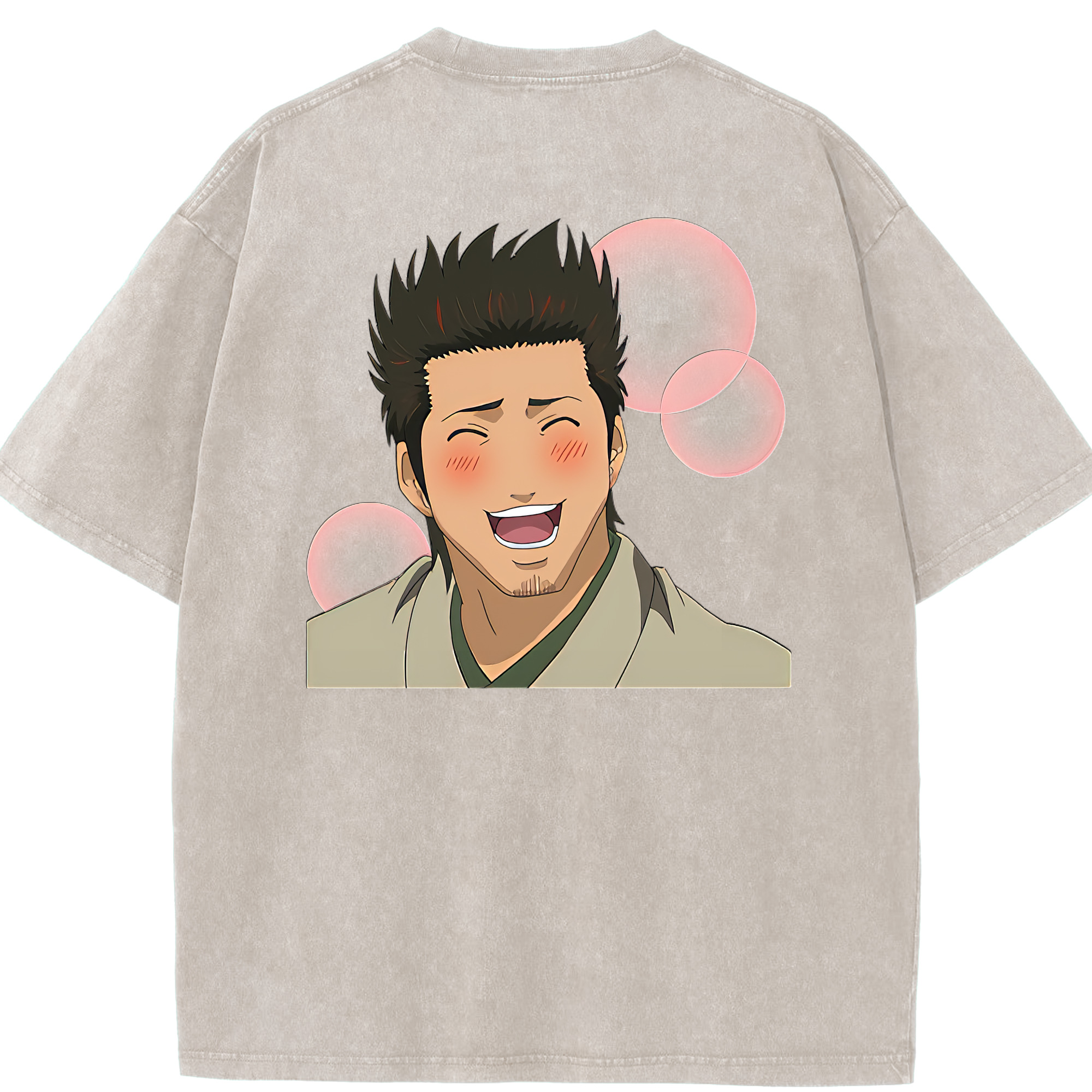 （画像用） ぎんたま 坂田銀時（さかたぎんとき） 神楽 志村新八（しむら しんぱち） GINTAMA Sakata Gintoki Kagura Shimura Shinpachi 綿100% ヴィンテージ風 半袖Tシャツ（背面プリント）
