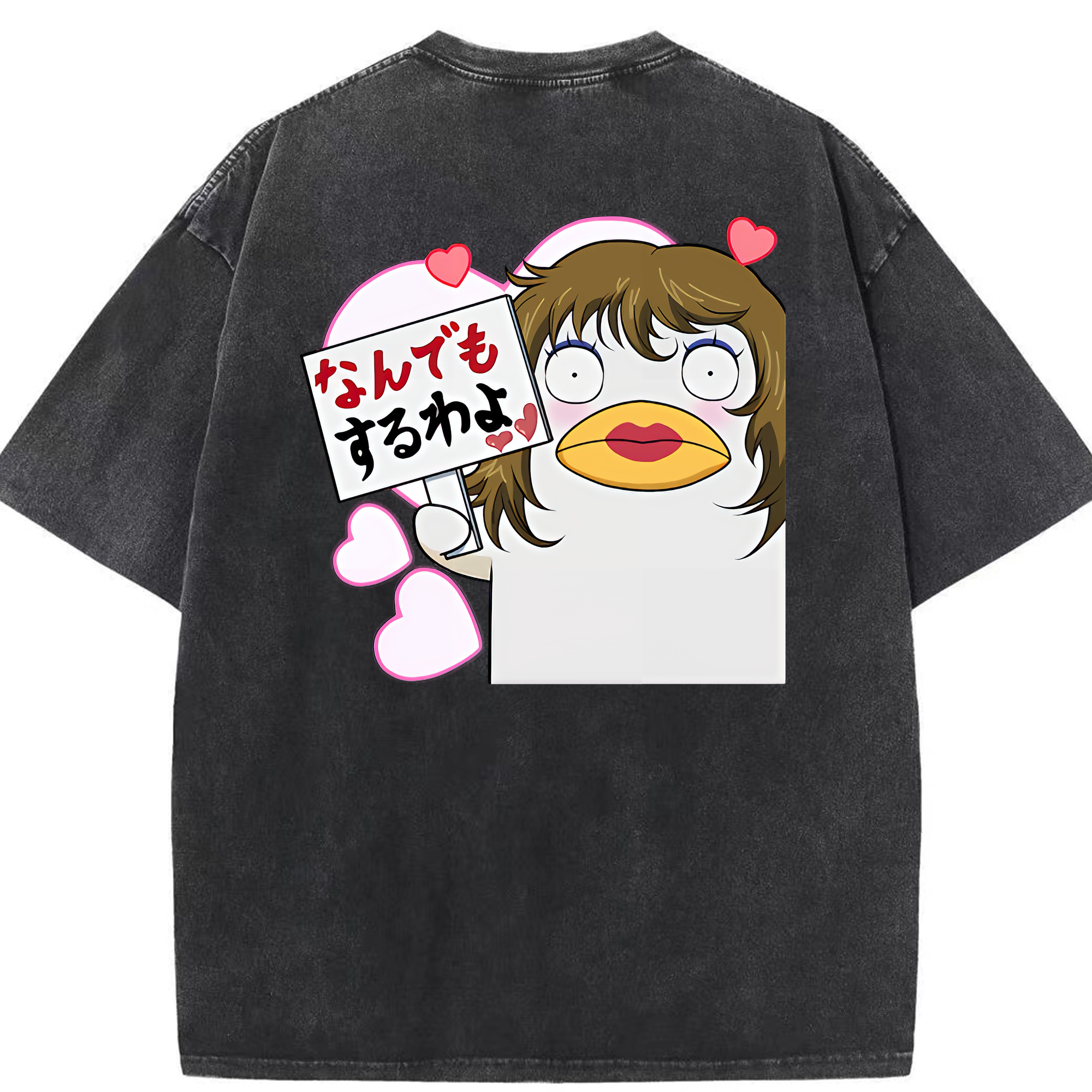 （画像用） ぎんたま 坂田銀時（さかたぎんとき） 神楽 志村新八（しむら しんぱち） GINTAMA Sakata Gintoki Kagura Shimura Shinpachi 綿100% ヴィンテージ風 半袖Tシャツ（背面プリント）