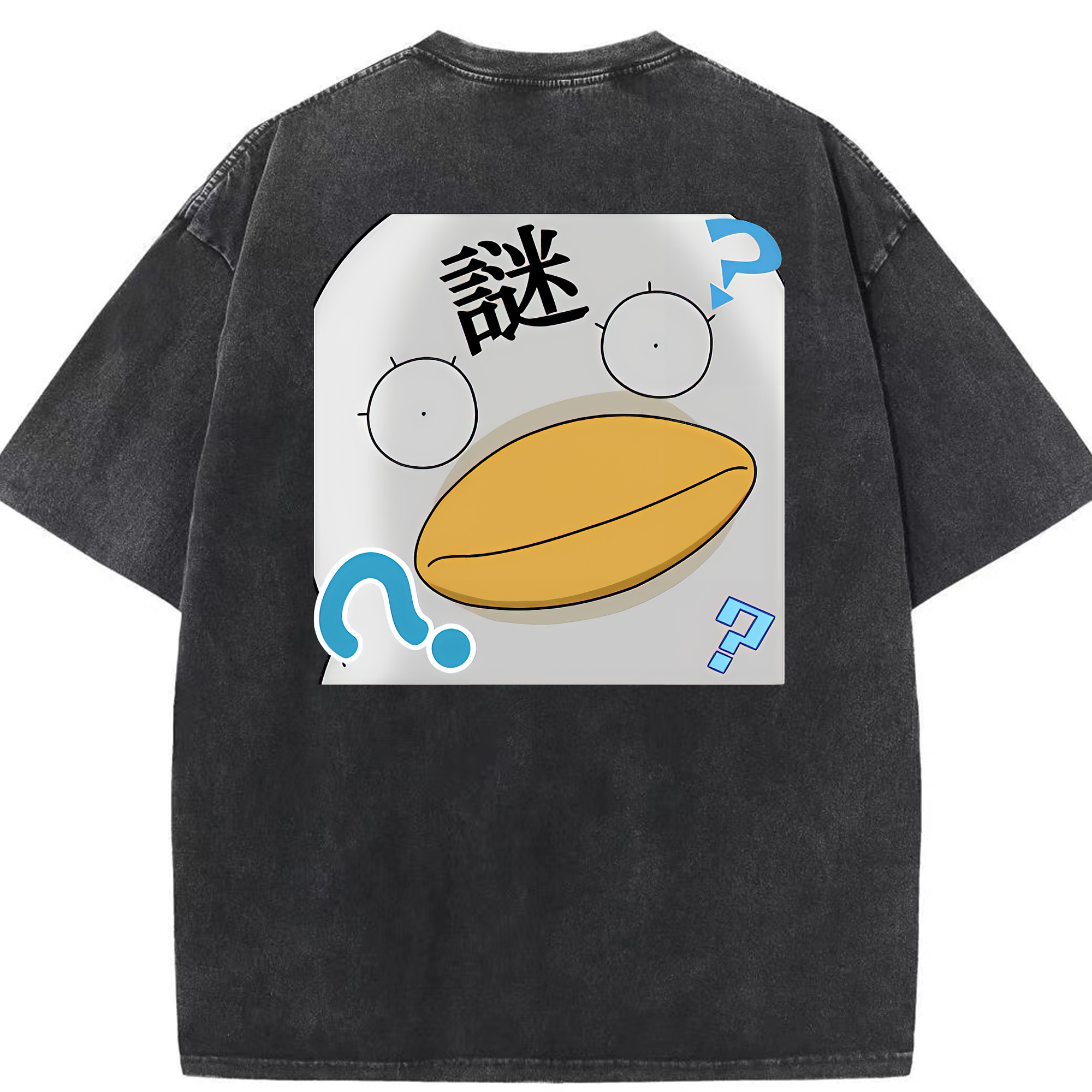 （画像用） ぎんたま 坂田銀時（さかたぎんとき） 神楽 志村新八（しむら しんぱち） GINTAMA Sakata Gintoki Kagura Shimura Shinpachi 綿100% ヴィンテージ風 半袖Tシャツ（背面プリント）