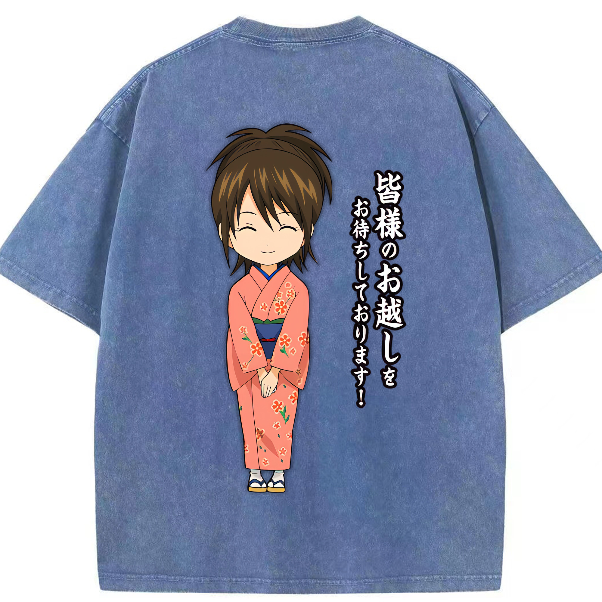 （画像用） ぎんたま 坂田銀時（さかたぎんとき） 神楽 志村新八（しむら しんぱち） GINTAMA Sakata Gintoki Kagura Shimura Shinpachi 綿100% ヴィンテージ風 半袖Tシャツ（背面プリント）