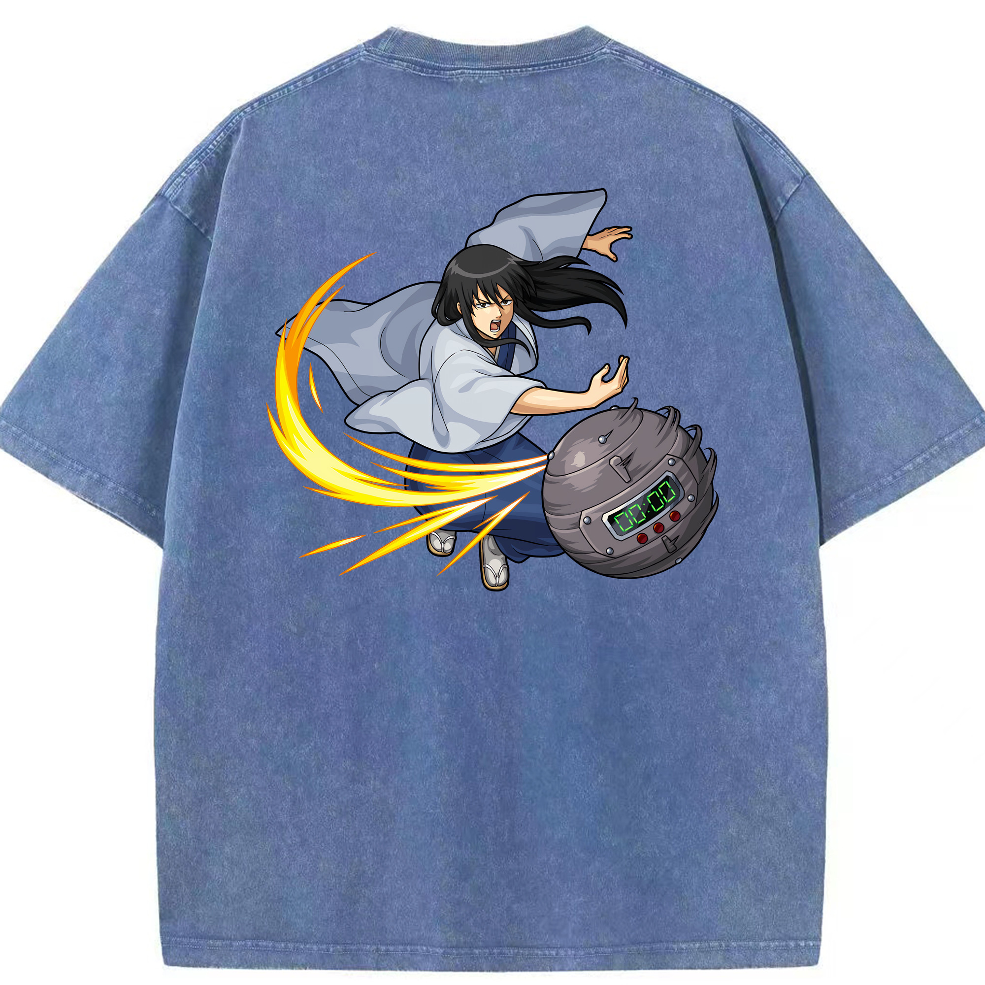 （画像用） ぎんたま 坂田銀時（さかたぎんとき） 神楽 志村新八（しむら しんぱち） GINTAMA Sakata Gintoki Kagura Shimura Shinpachi 綿100% ヴィンテージ風 半袖Tシャツ（背面プリント）
