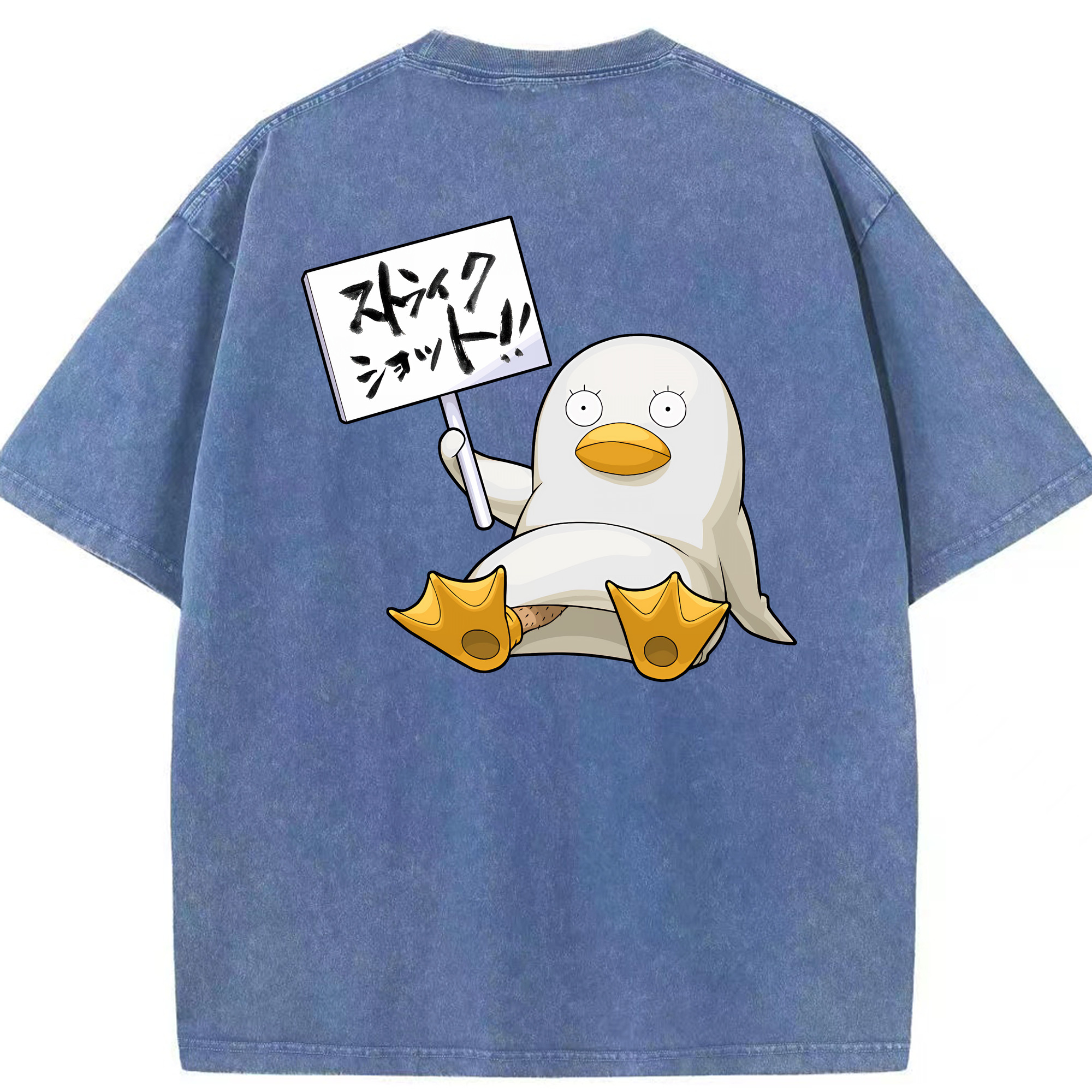 （画像用） ぎんたま 坂田銀時（さかたぎんとき） 神楽 志村新八（しむら しんぱち） GINTAMA Sakata Gintoki Kagura Shimura Shinpachi 綿100% ヴィンテージ風 半袖Tシャツ（背面プリント）