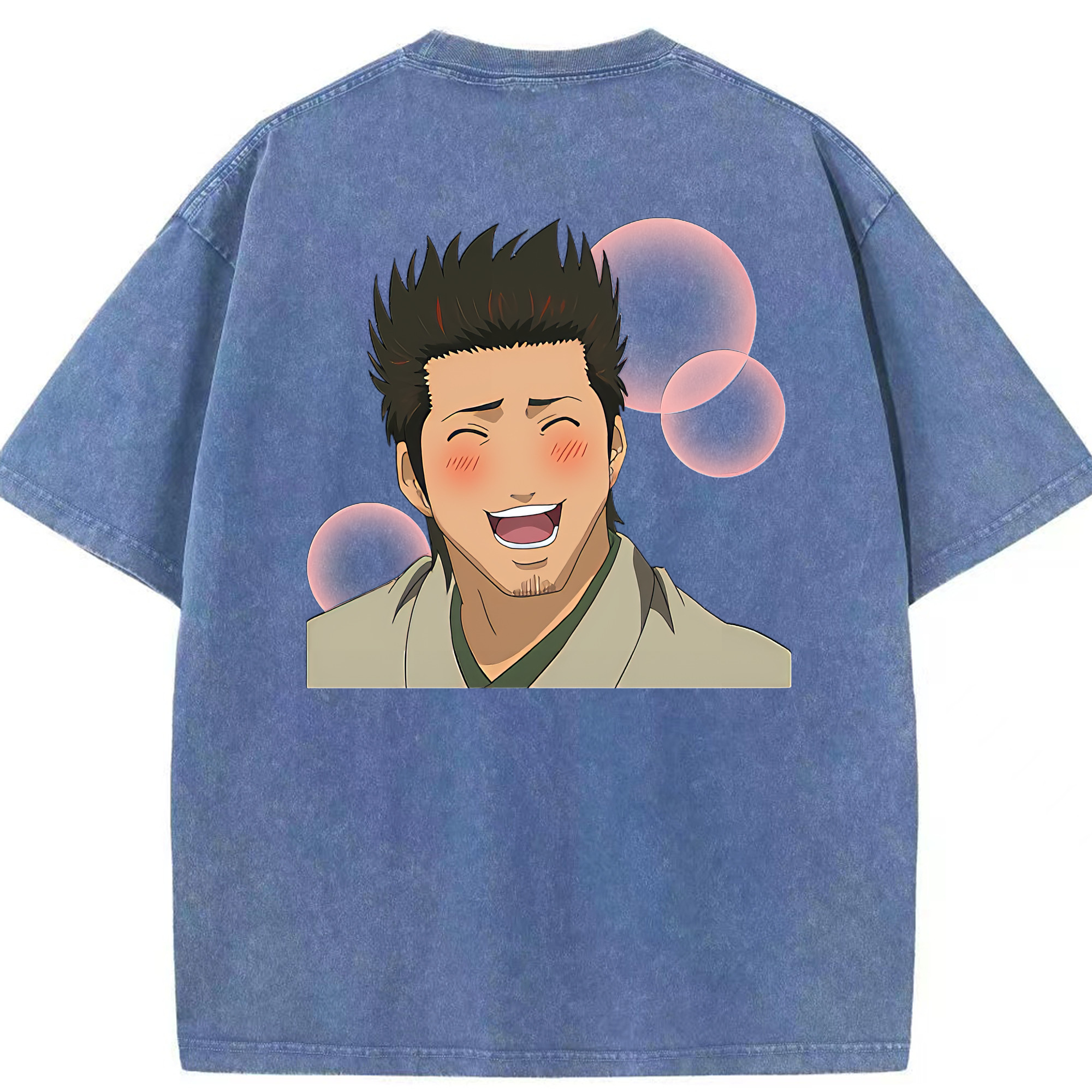 （画像用） ぎんたま 坂田銀時（さかたぎんとき） 神楽 志村新八（しむら しんぱち） GINTAMA Sakata Gintoki Kagura Shimura Shinpachi 綿100% ヴィンテージ風 半袖Tシャツ（背面プリント）