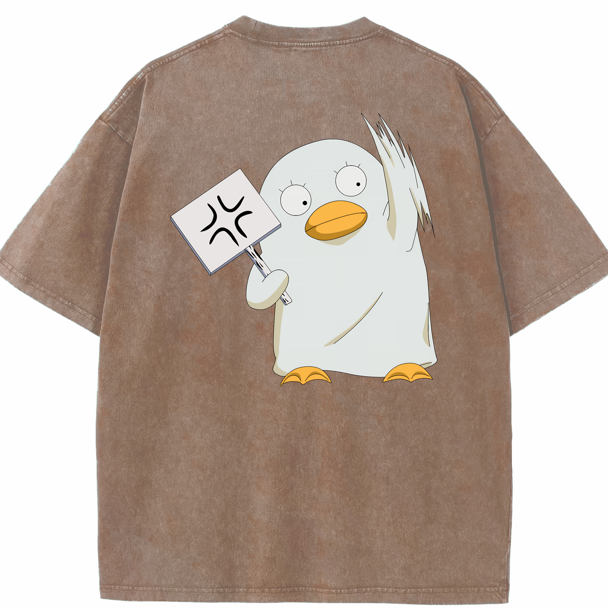 （画像用） ぎんたま 坂田銀時（さかたぎんとき） 神楽 志村新八（しむら しんぱち） GINTAMA Sakata Gintoki Kagura Shimura Shinpachi 綿100% ヴィンテージ風 半袖Tシャツ（背面プリント）