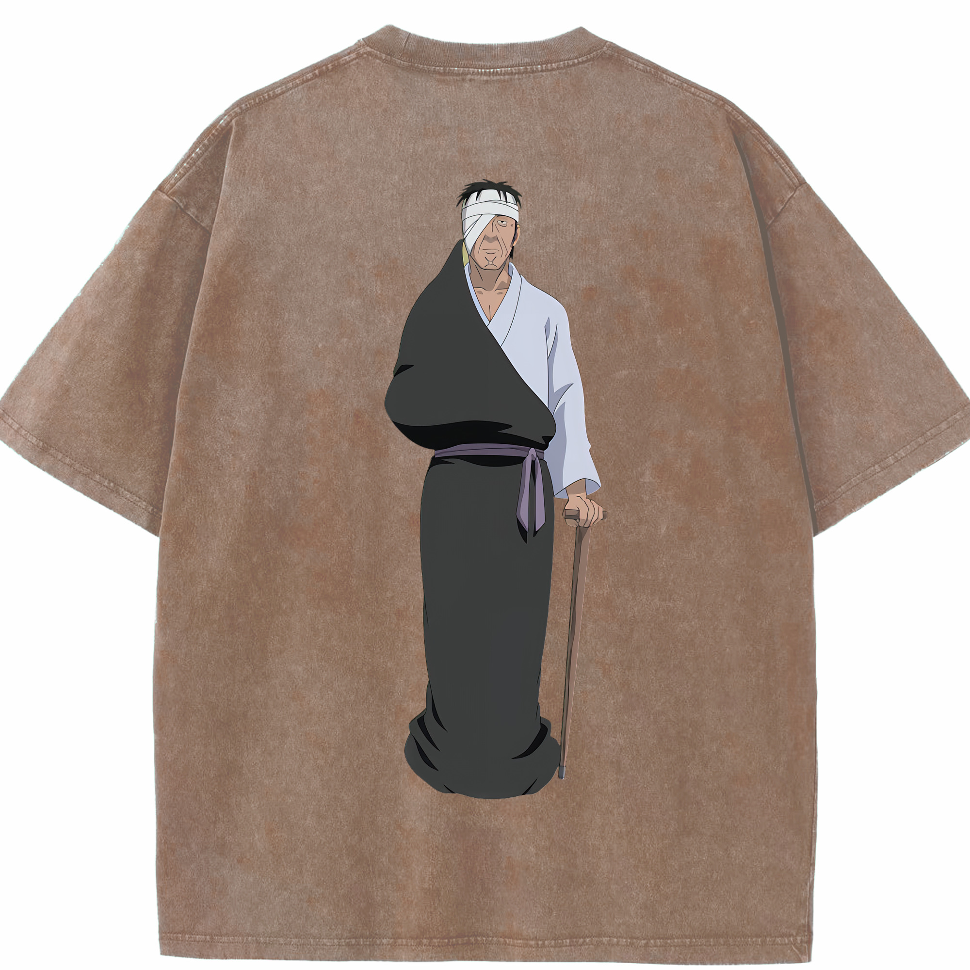 （画像用） ぎんたま 坂田銀時（さかたぎんとき） 神楽 志村新八（しむら しんぱち） GINTAMA Sakata Gintoki Kagura Shimura Shinpachi 綿100% ヴィンテージ風 半袖Tシャツ（背面プリント）