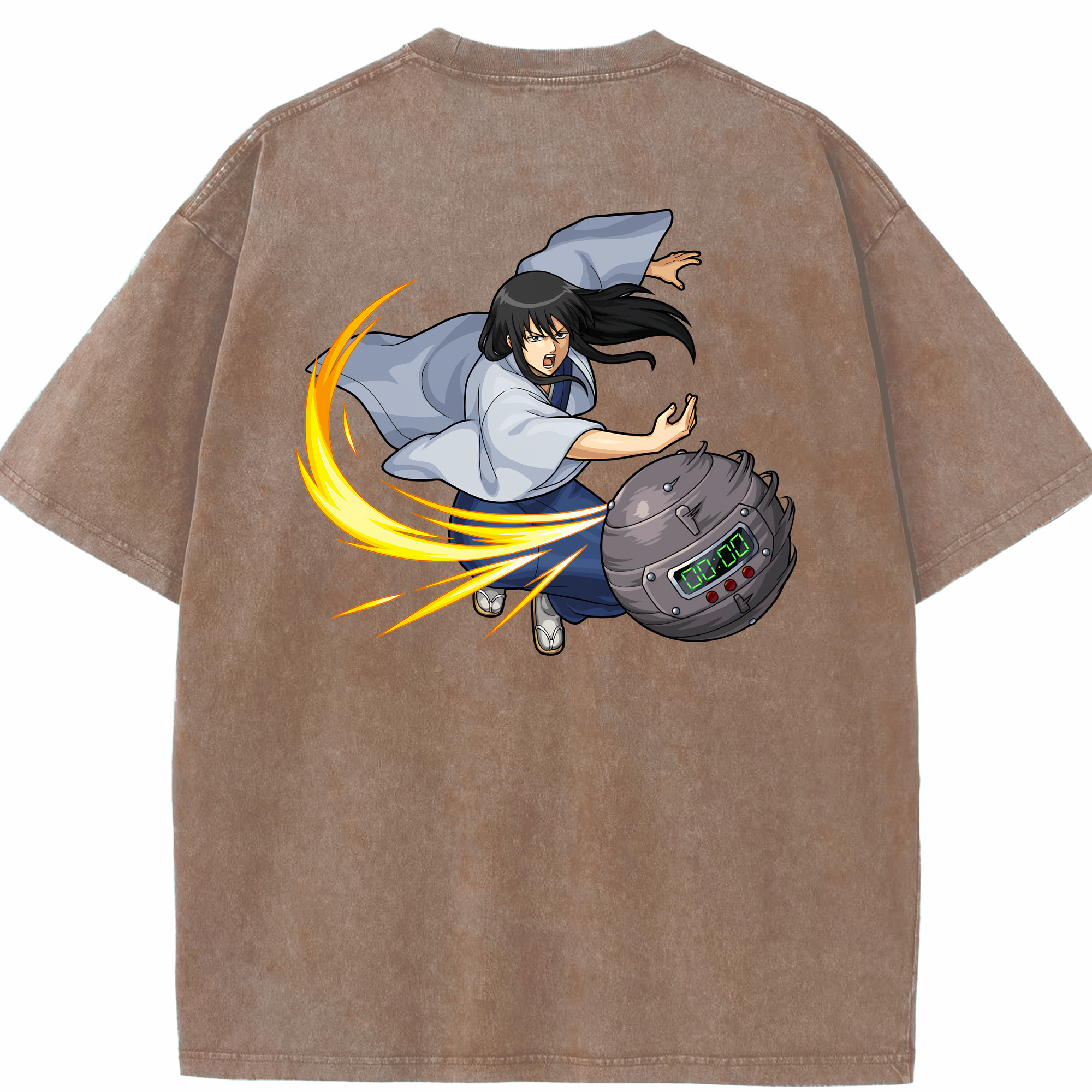 （画像用） ぎんたま 坂田銀時（さかたぎんとき） 神楽 志村新八（しむら しんぱち） GINTAMA Sakata Gintoki Kagura Shimura Shinpachi 綿100% ヴィンテージ風 半袖Tシャツ（背面プリント）