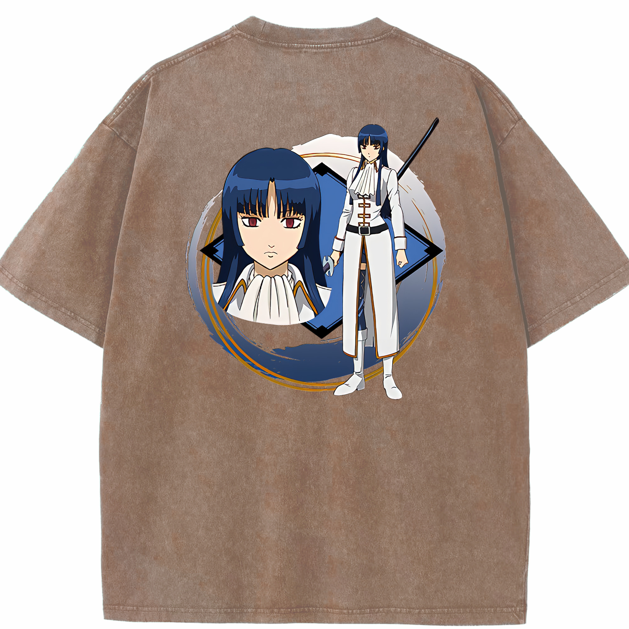 （画像用） ぎんたま 坂田銀時（さかたぎんとき） 神楽 志村新八（しむら しんぱち） GINTAMA Sakata Gintoki Kagura Shimura Shinpachi 綿100% ヴィンテージ風 半袖Tシャツ（背面プリント）