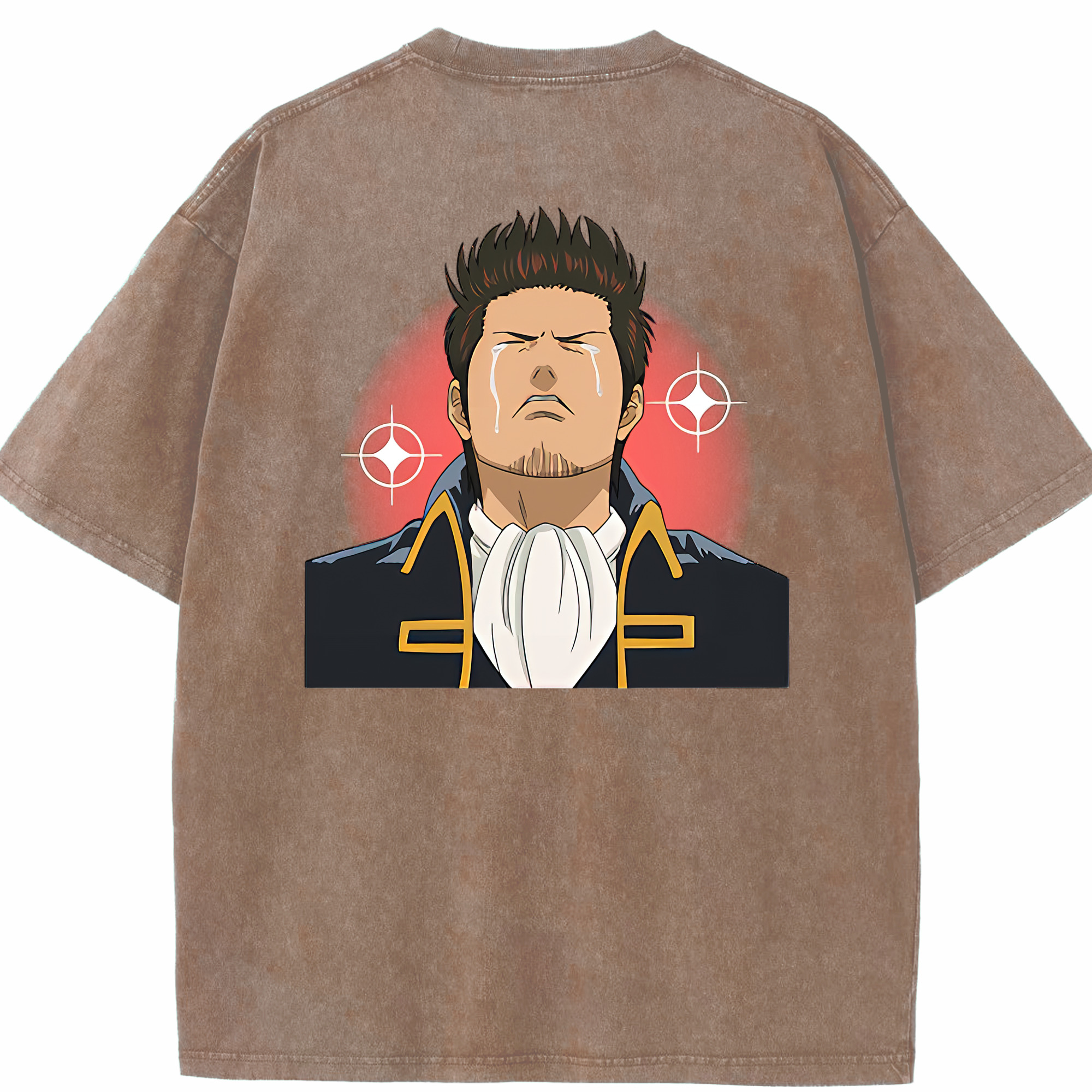 （画像用） ぎんたま 坂田銀時（さかたぎんとき） 神楽 志村新八（しむら しんぱち） GINTAMA Sakata Gintoki Kagura Shimura Shinpachi 綿100% ヴィンテージ風 半袖Tシャツ（背面プリント）
