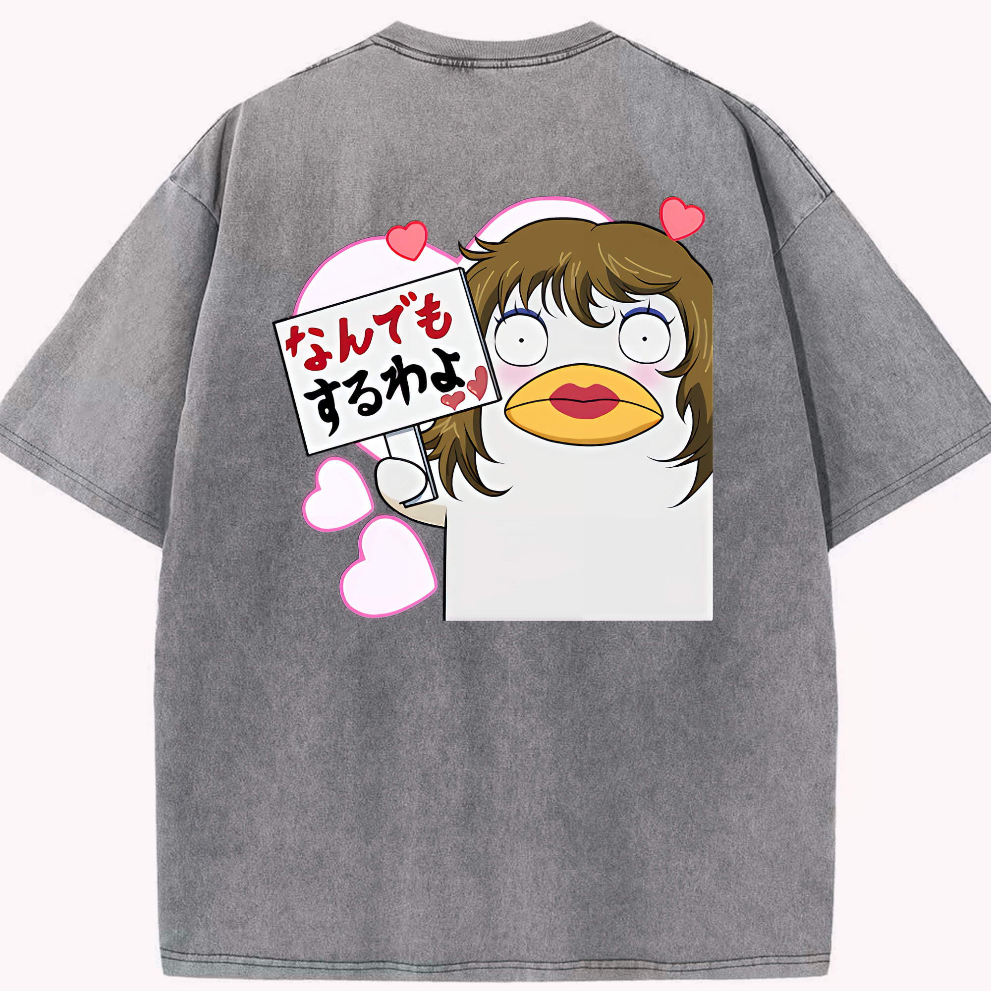（画像用） ぎんたま 坂田銀時（さかたぎんとき） 神楽 志村新八（しむら しんぱち） GINTAMA Sakata Gintoki Kagura Shimura Shinpachi 綿100% ヴィンテージ風 半袖Tシャツ（背面プリント）