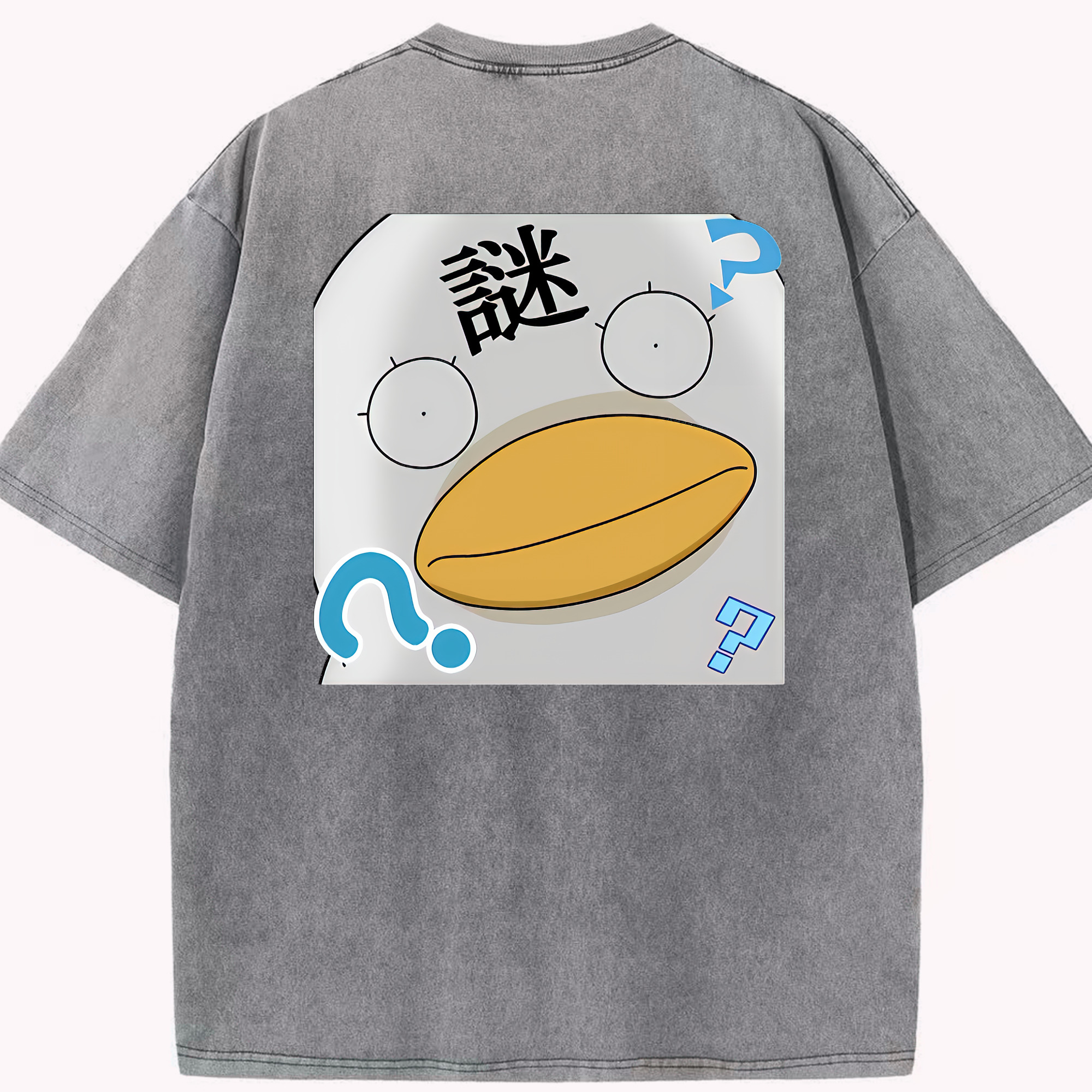 （画像用） ぎんたま 坂田銀時（さかたぎんとき） 神楽 志村新八（しむら しんぱち） GINTAMA Sakata Gintoki Kagura Shimura Shinpachi 綿100% ヴィンテージ風 半袖Tシャツ（背面プリント）