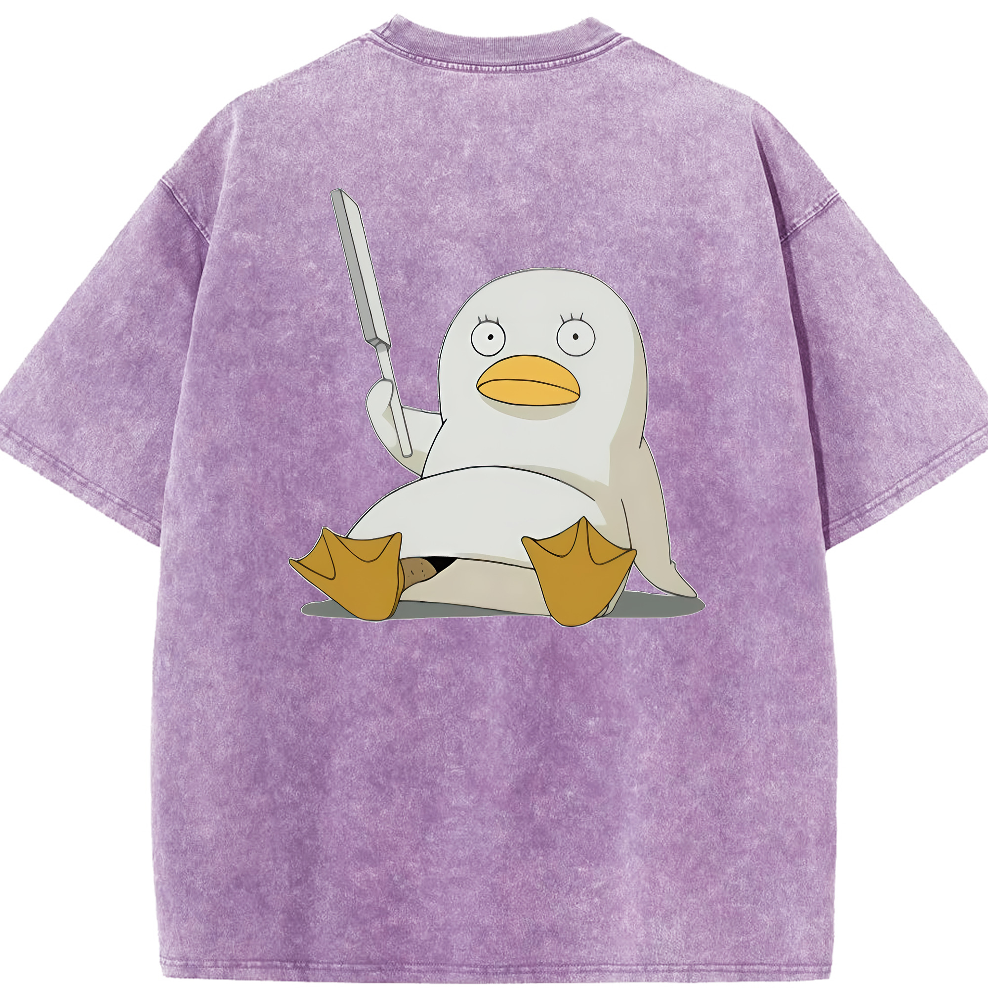 （画像用） ぎんたま 坂田銀時（さかたぎんとき） 神楽 志村新八（しむら しんぱち） GINTAMA Sakata Gintoki Kagura Shimura Shinpachi 綿100% ヴィンテージ風 半袖Tシャツ（背面プリント）