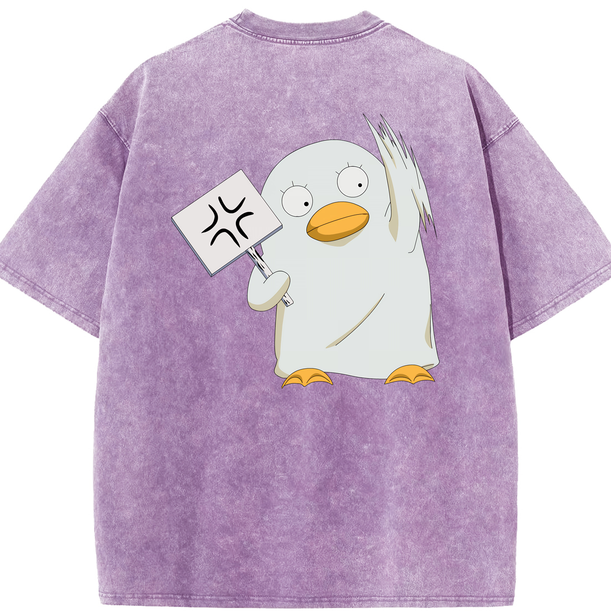 （画像用） ぎんたま 坂田銀時（さかたぎんとき） 神楽 志村新八（しむら しんぱち） GINTAMA Sakata Gintoki Kagura Shimura Shinpachi 綿100% ヴィンテージ風 半袖Tシャツ（背面プリント）