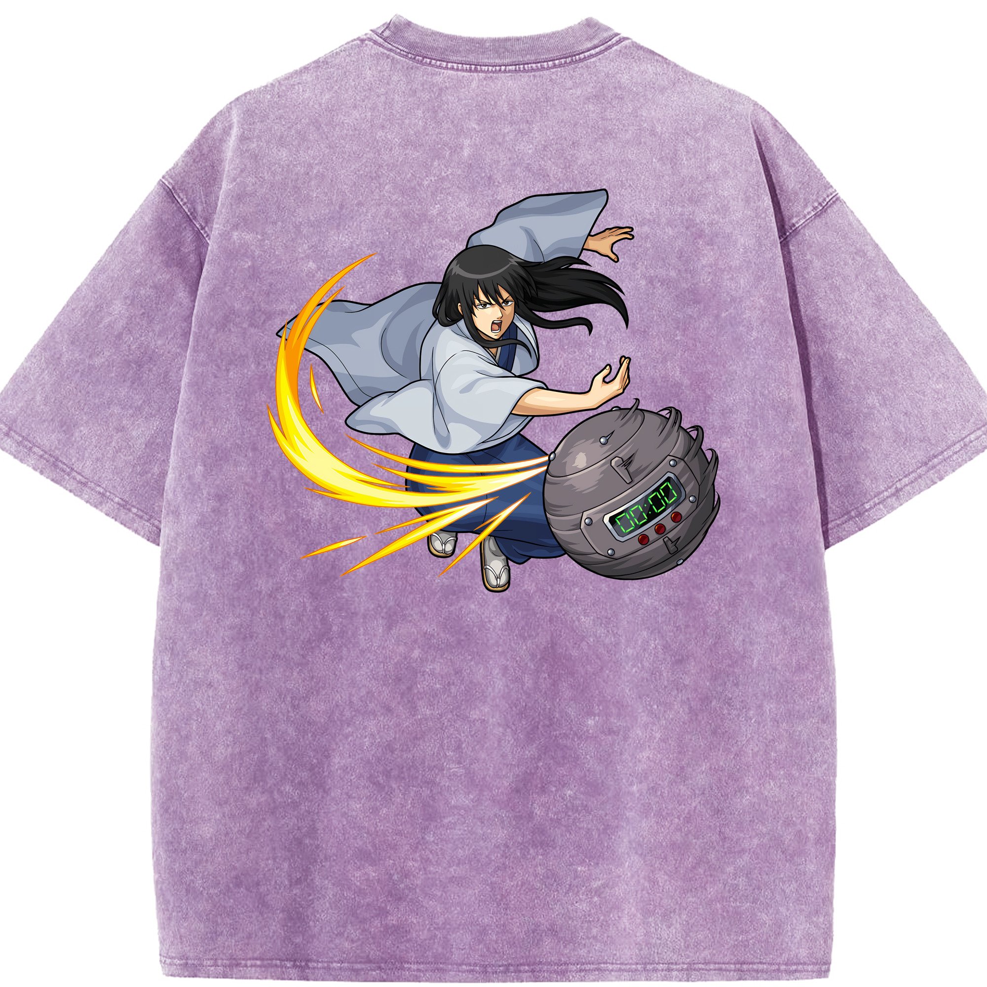 （画像用） ぎんたま 坂田銀時（さかたぎんとき） 神楽 志村新八（しむら しんぱち） GINTAMA Sakata Gintoki Kagura Shimura Shinpachi 綿100% ヴィンテージ風 半袖Tシャツ（背面プリント）