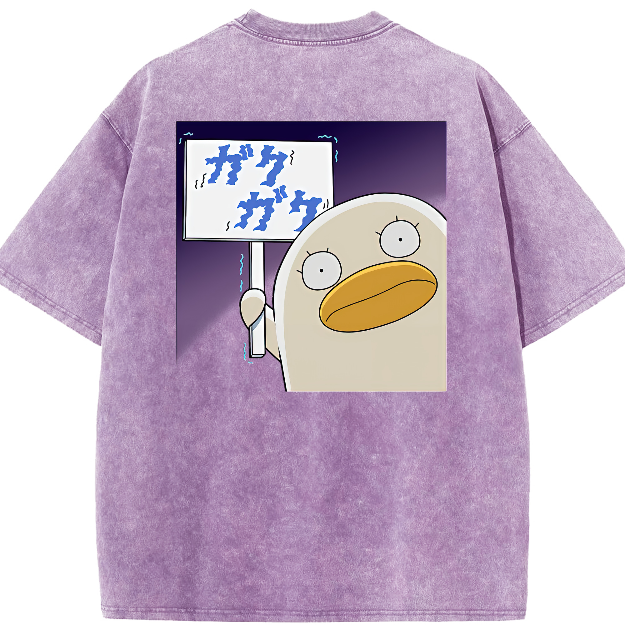 （画像用） ぎんたま 坂田銀時（さかたぎんとき） 神楽 志村新八（しむら しんぱち） GINTAMA Sakata Gintoki Kagura Shimura Shinpachi 綿100% ヴィンテージ風 半袖Tシャツ（背面プリント）