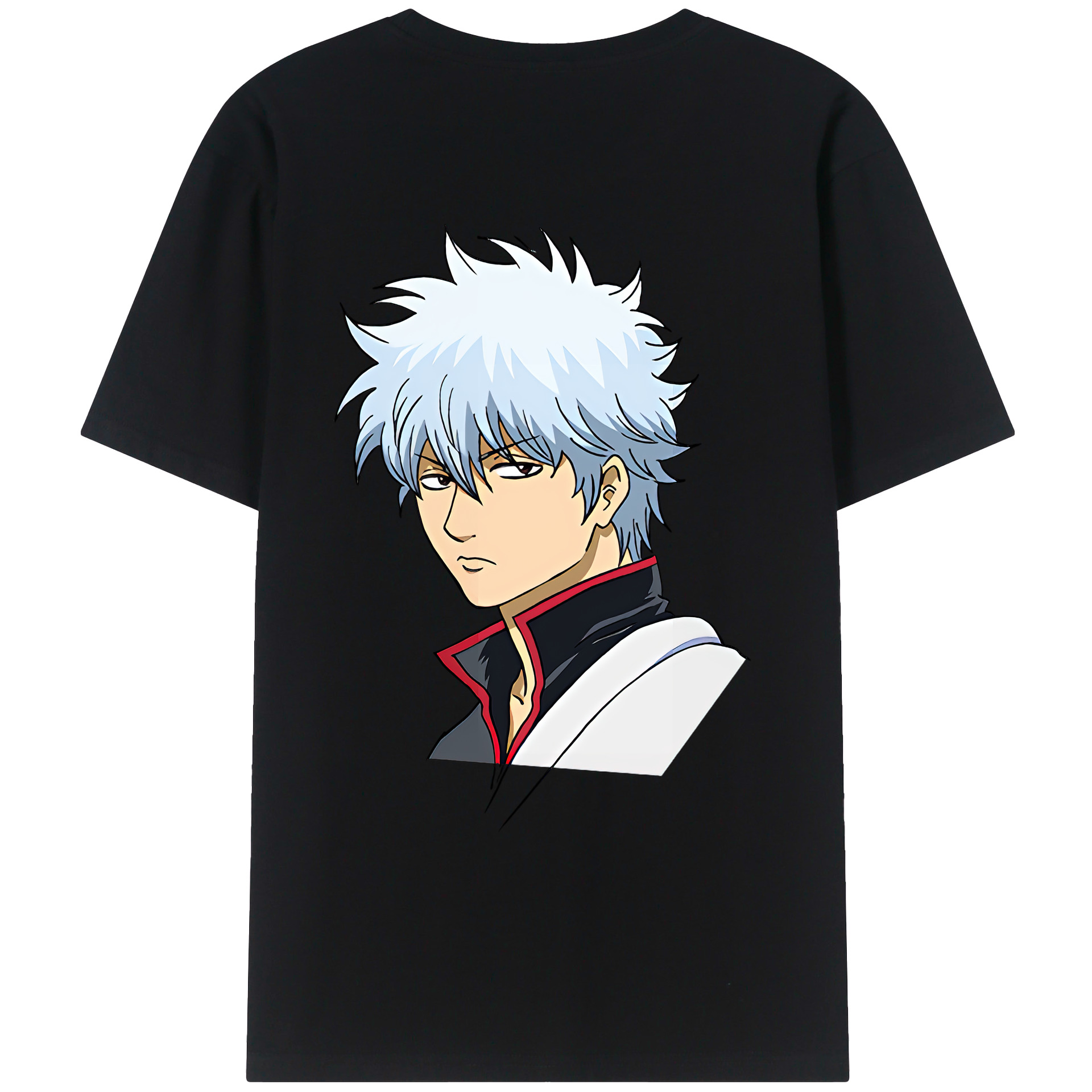 （画像用） ぎんたま 坂田銀時（さかたぎんとき） 神楽 志村新八（しむら しんぱち） GINTAMA Sakata Gintoki Kagura Shimura Shinpachi 綿100％ メンズ半袖Tシャツ（バックプリント） 通気性