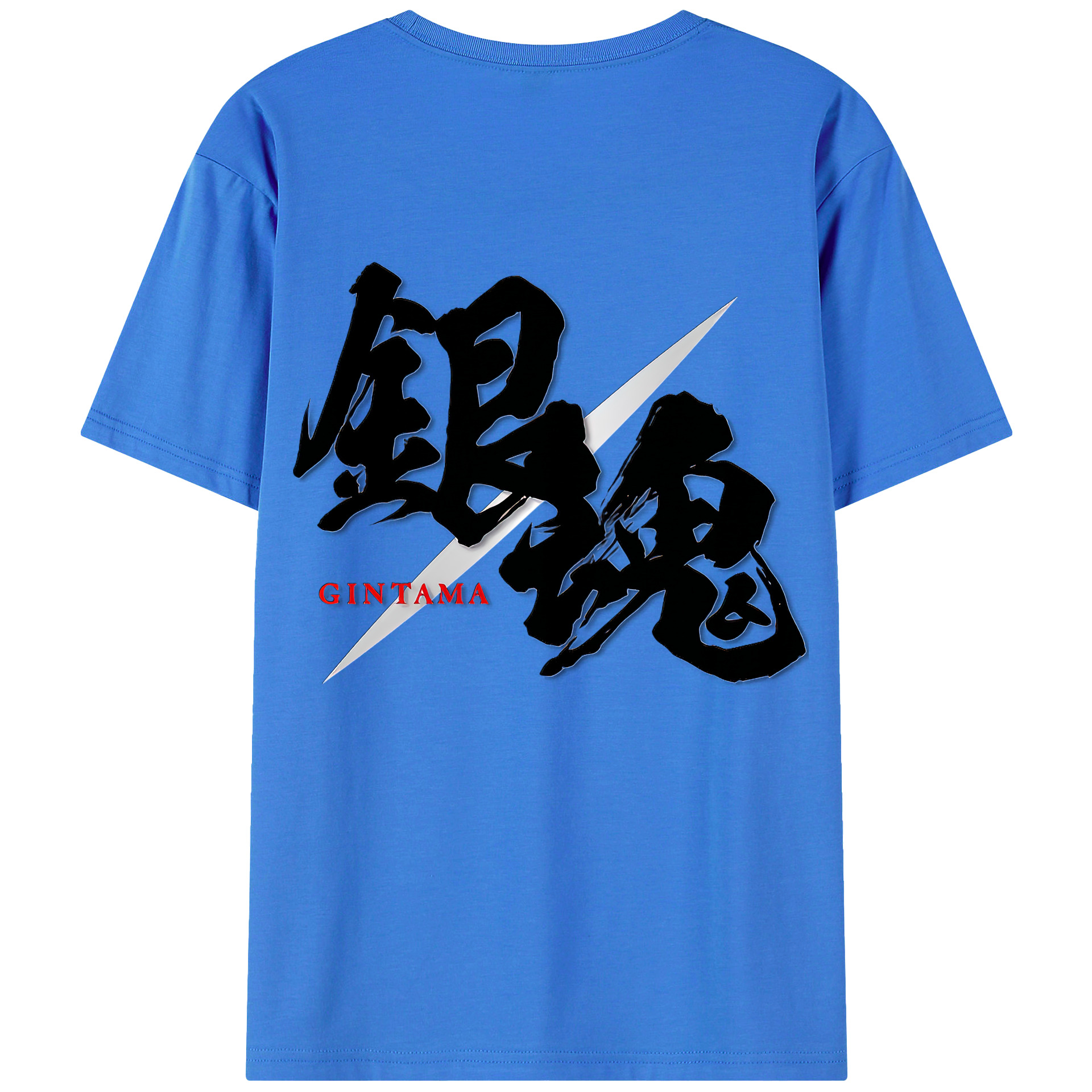 （画像用） ぎんたま 坂田銀時（さかたぎんとき） 神楽 志村新八（しむら しんぱち） GINTAMA Sakata Gintoki Kagura Shimura Shinpachi 綿100％ メンズ半袖Tシャツ（バックプリント） 通気性