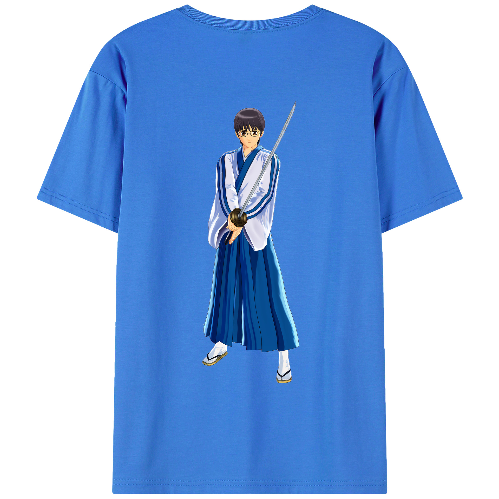 （画像用） ぎんたま 坂田銀時（さかたぎんとき） 神楽 志村新八（しむら しんぱち） GINTAMA Sakata Gintoki Kagura Shimura Shinpachi 綿100％ メンズ半袖Tシャツ（バックプリント） 通気性