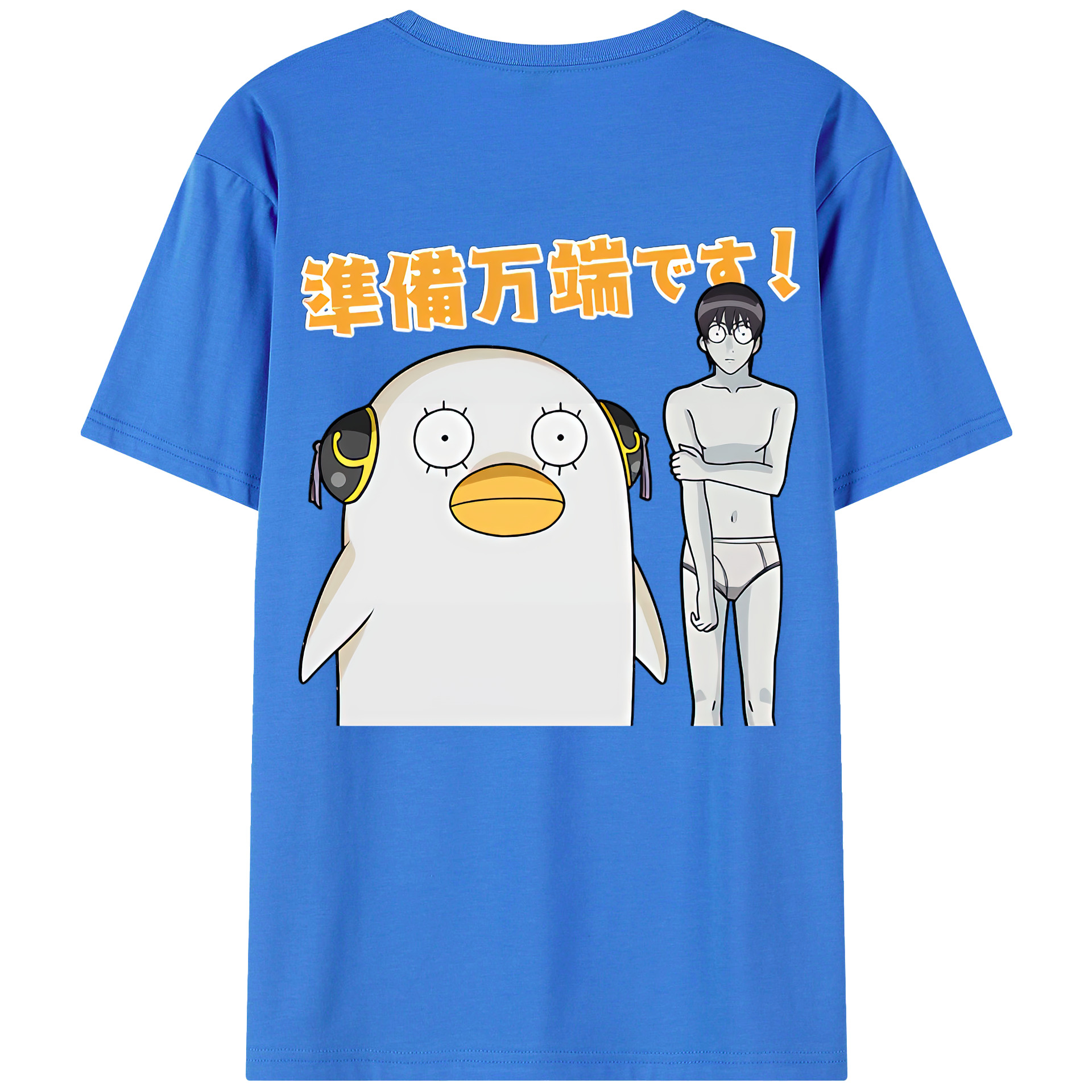 （画像用） ぎんたま 坂田銀時（さかたぎんとき） 神楽 志村新八（しむら しんぱち） GINTAMA Sakata Gintoki Kagura Shimura Shinpachi 綿100％ メンズ半袖Tシャツ（バックプリント） 通気性