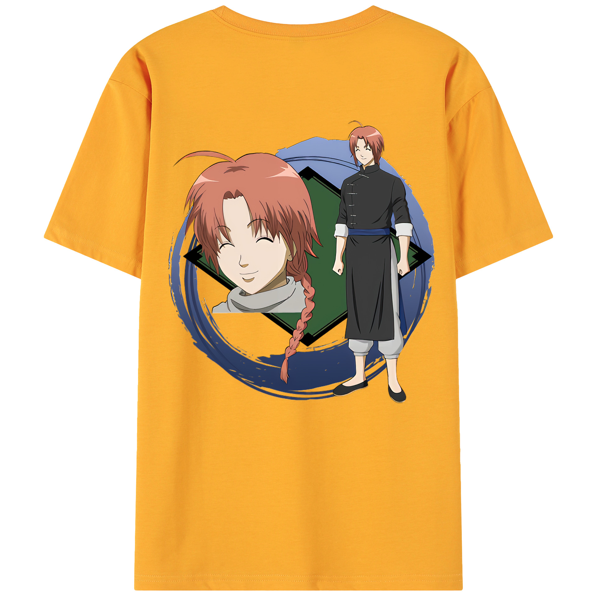 （画像用） ぎんたま 坂田銀時（さかたぎんとき） 神楽 志村新八（しむら しんぱち） GINTAMA Sakata Gintoki Kagura Shimura Shinpachi 綿100％ メンズ半袖Tシャツ（バックプリント） 通気性