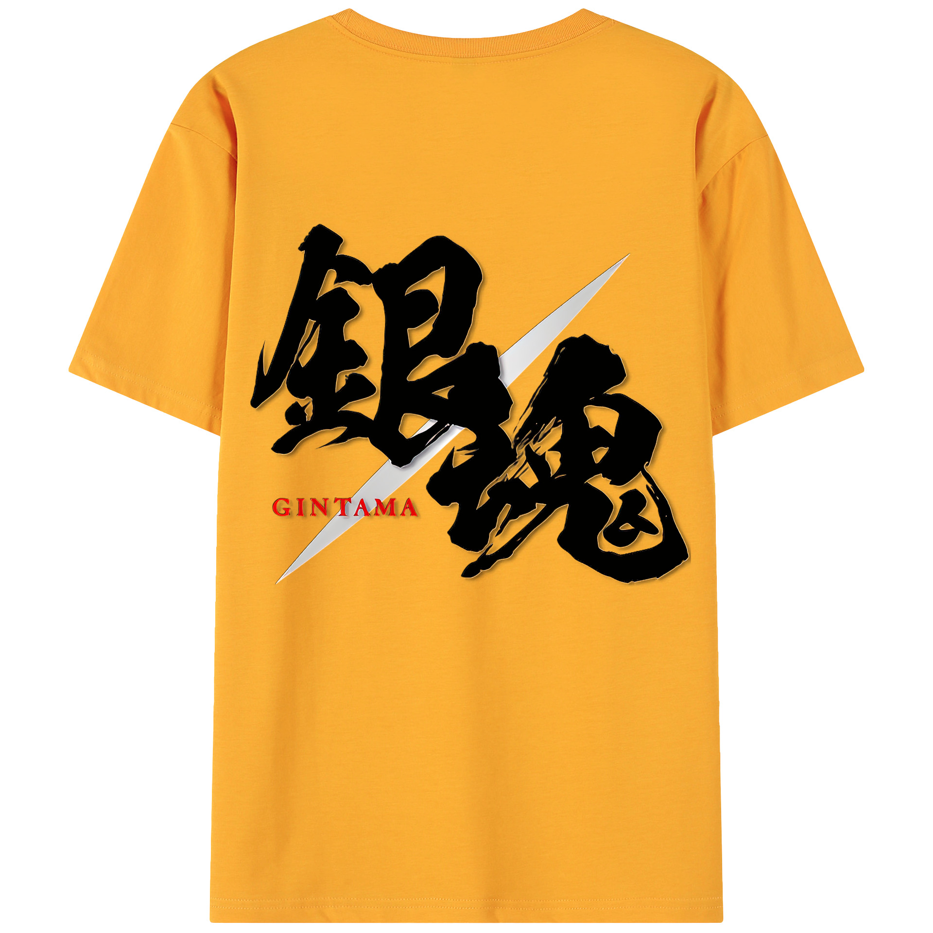 （画像用） ぎんたま 坂田銀時（さかたぎんとき） 神楽 志村新八（しむら しんぱち） GINTAMA Sakata Gintoki Kagura Shimura Shinpachi 綿100％ メンズ半袖Tシャツ（バックプリント） 通気性