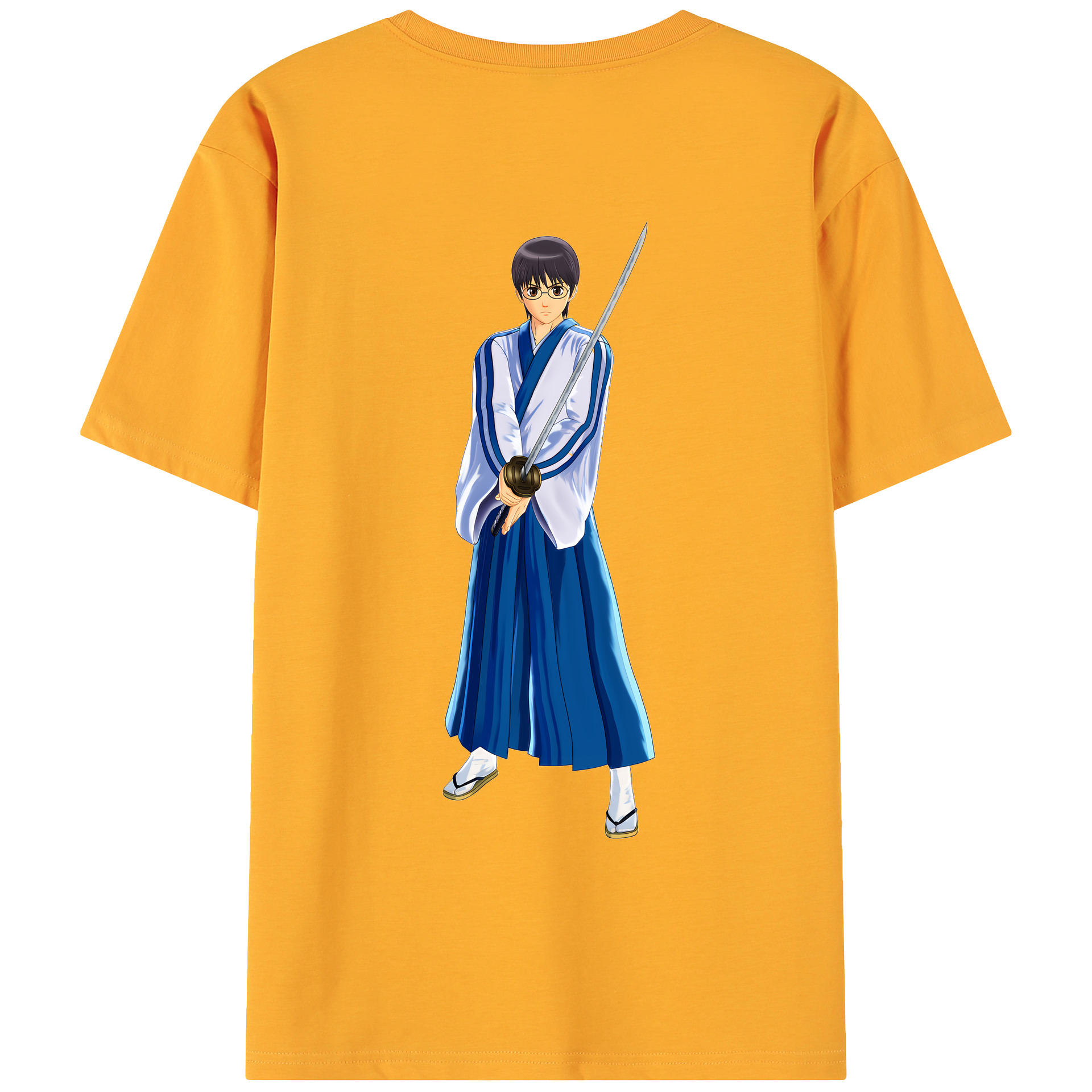 （画像用） ぎんたま 坂田銀時（さかたぎんとき） 神楽 志村新八（しむら しんぱち） GINTAMA Sakata Gintoki Kagura Shimura Shinpachi 綿100％ メンズ半袖Tシャツ（バックプリント） 通気性
