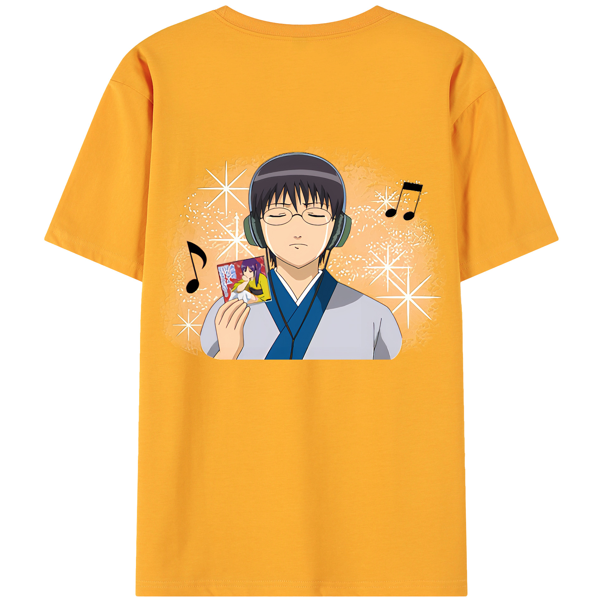 （画像用） ぎんたま 坂田銀時（さかたぎんとき） 神楽 志村新八（しむら しんぱち） GINTAMA Sakata Gintoki Kagura Shimura Shinpachi 綿100％ メンズ半袖Tシャツ（バックプリント） 通気性