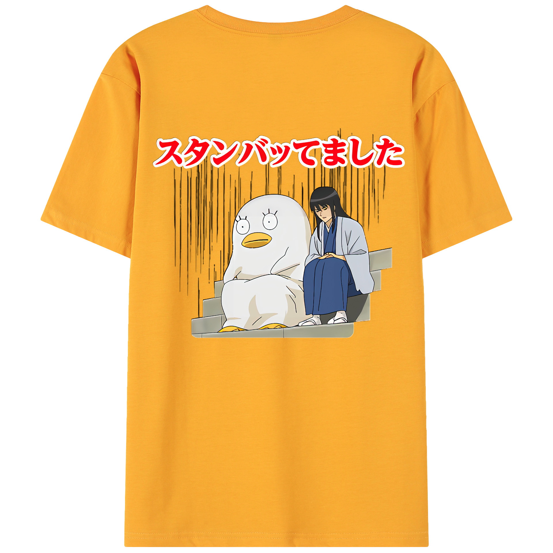 （画像用） ぎんたま 坂田銀時（さかたぎんとき） 神楽 志村新八（しむら しんぱち） GINTAMA Sakata Gintoki Kagura Shimura Shinpachi 綿100％ メンズ半袖Tシャツ（バックプリント） 通気性
