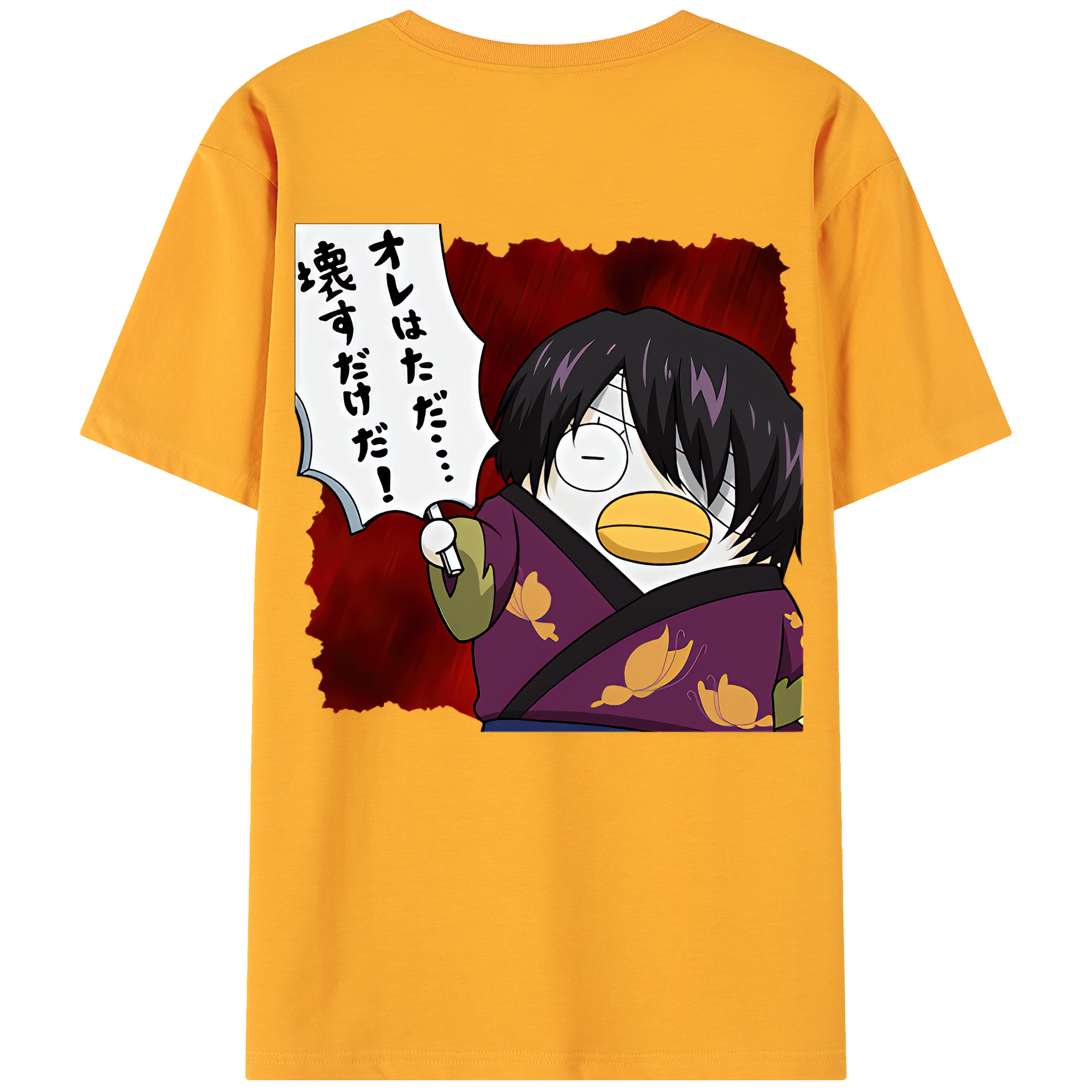 （画像用） ぎんたま 坂田銀時（さかたぎんとき） 神楽 志村新八（しむら しんぱち） GINTAMA Sakata Gintoki Kagura Shimura Shinpachi 綿100％ メンズ半袖Tシャツ（バックプリント） 通気性