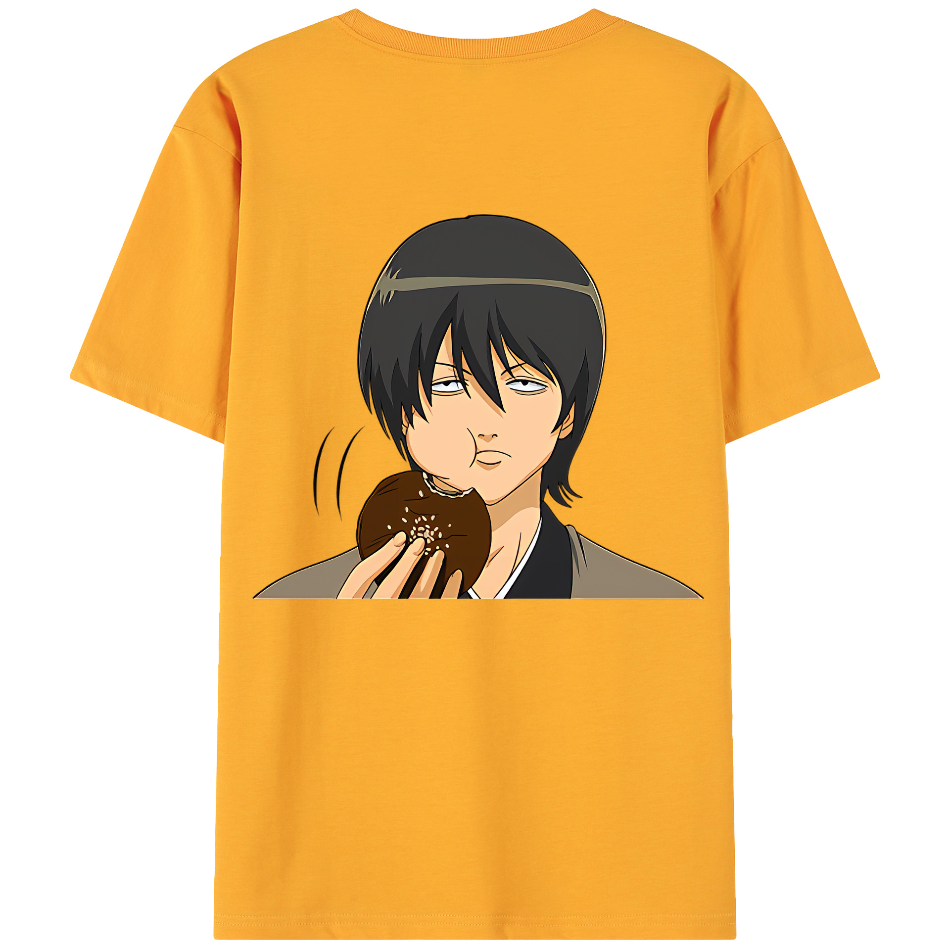 （画像用） ぎんたま 坂田銀時（さかたぎんとき） 神楽 志村新八（しむら しんぱち） GINTAMA Sakata Gintoki Kagura Shimura Shinpachi 綿100％ メンズ半袖Tシャツ（バックプリント） 通気性