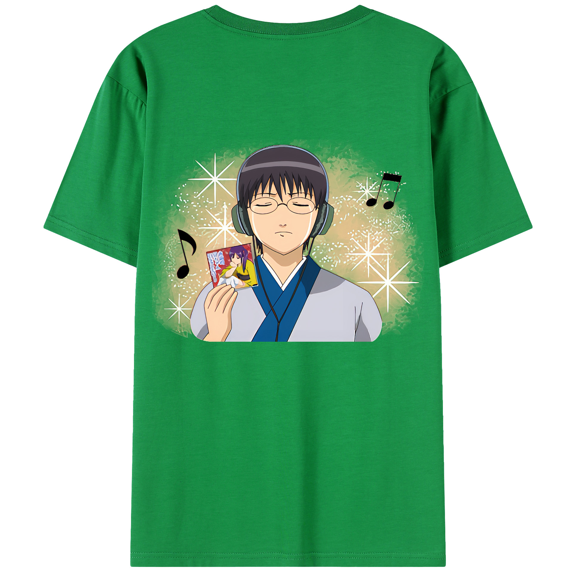 （画像用） ぎんたま 坂田銀時（さかたぎんとき） 神楽 志村新八（しむら しんぱち） GINTAMA Sakata Gintoki Kagura Shimura Shinpachi 綿100％ メンズ半袖Tシャツ（バックプリント） 通気性