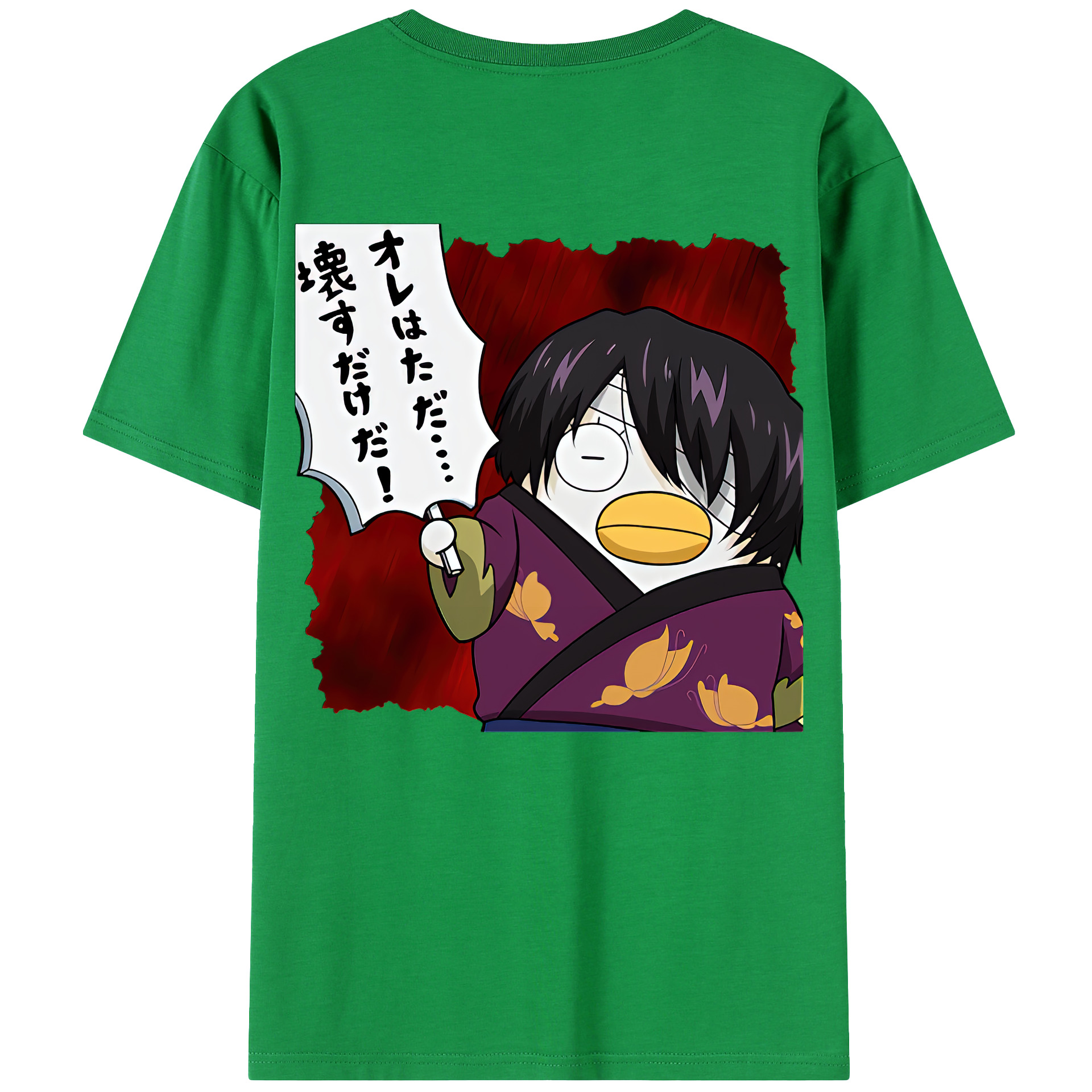 （画像用） ぎんたま 坂田銀時（さかたぎんとき） 神楽 志村新八（しむら しんぱち） GINTAMA Sakata Gintoki Kagura Shimura Shinpachi 綿100％ メンズ半袖Tシャツ（バックプリント） 通気性