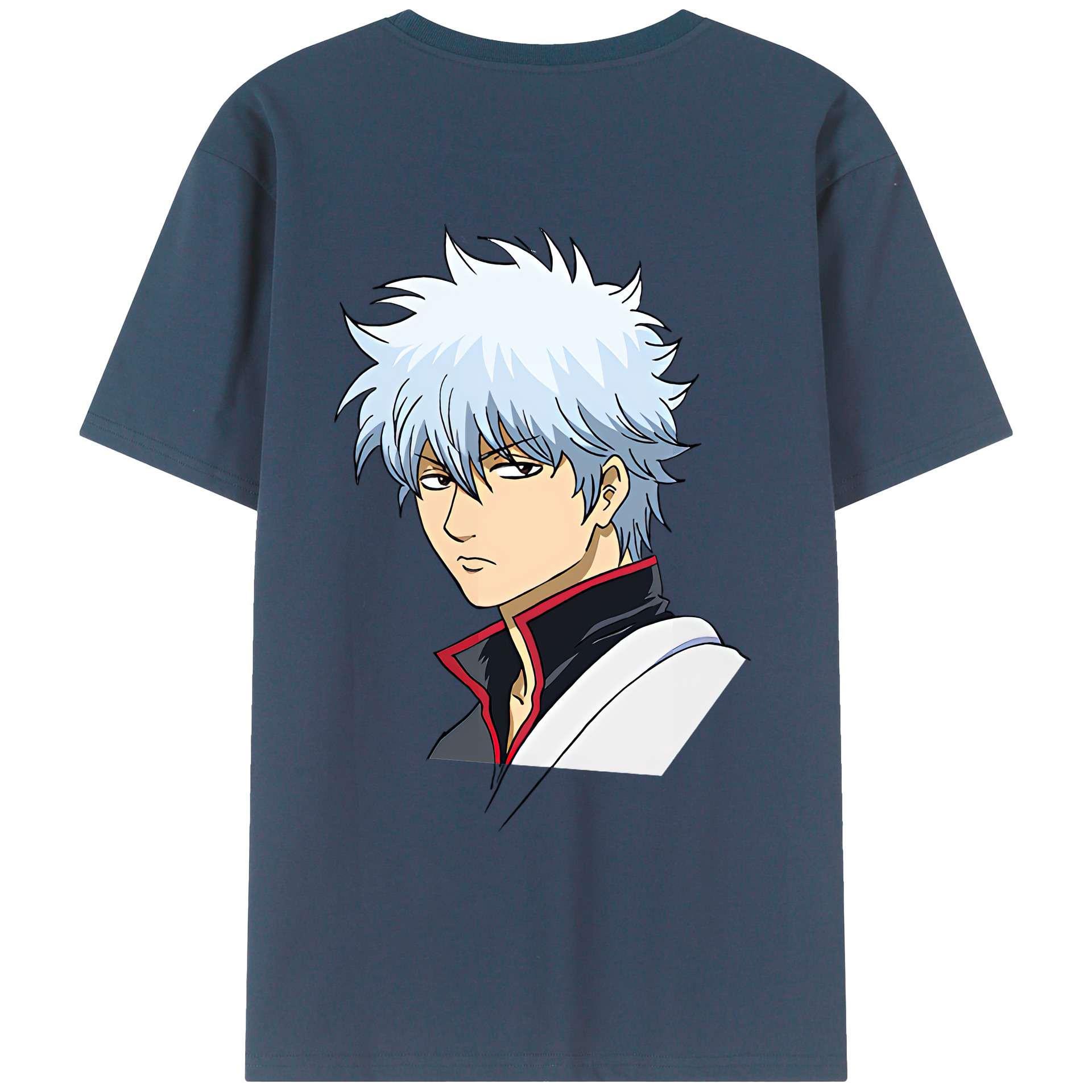 （画像用） ぎんたま 坂田銀時（さかたぎんとき） 神楽 志村新八（しむら しんぱち） GINTAMA Sakata Gintoki Kagura Shimura Shinpachi 綿100％ メンズ半袖Tシャツ（バックプリント） 通気性